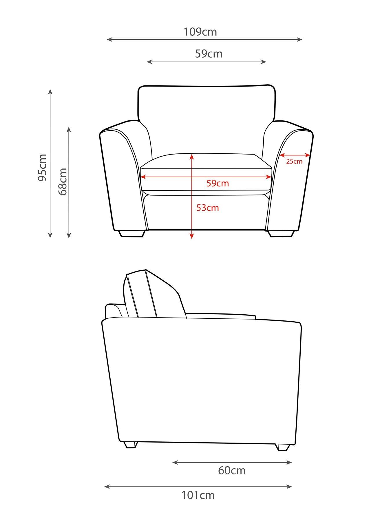Image 7 of 7 of Very Home Como Fabric Armchair&nbsp;- Made to Order in the UK