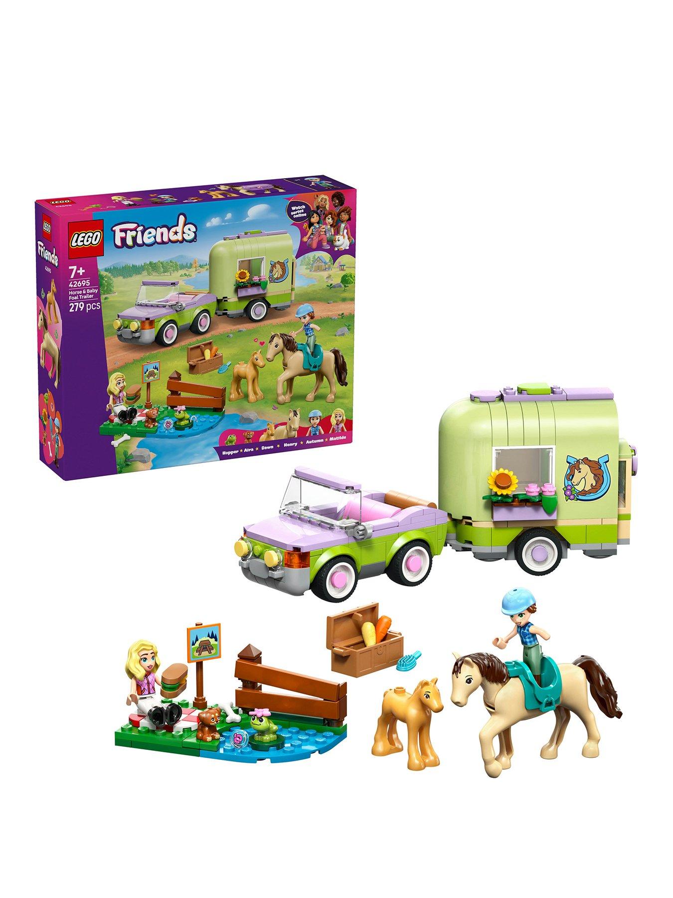 lego-friends-horse-amp-baby-foal-trailer-toy-set-42695