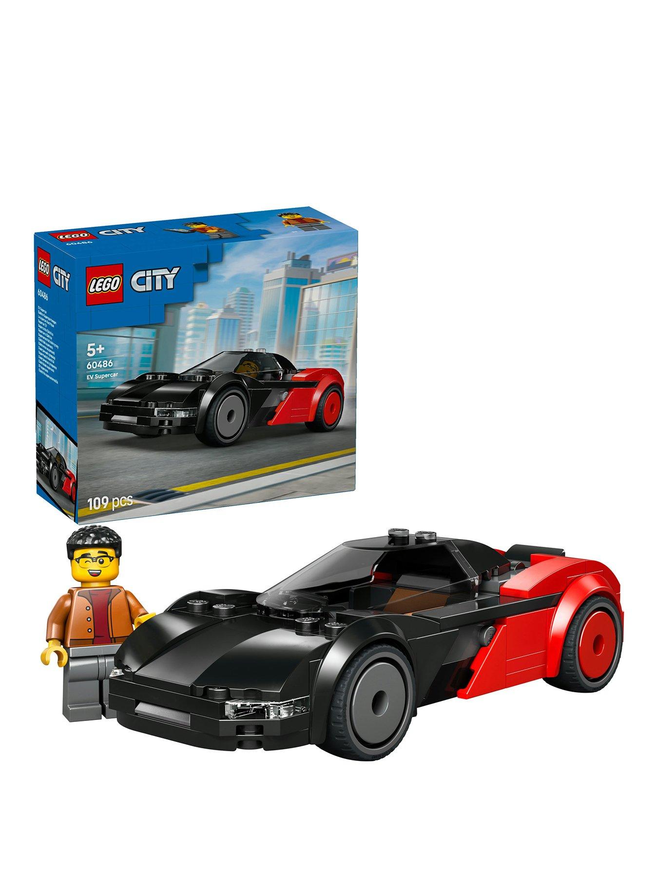 Image 1 of 8 of LEGO City EV Supercar Toy Building Kit and Minifigure (60486)