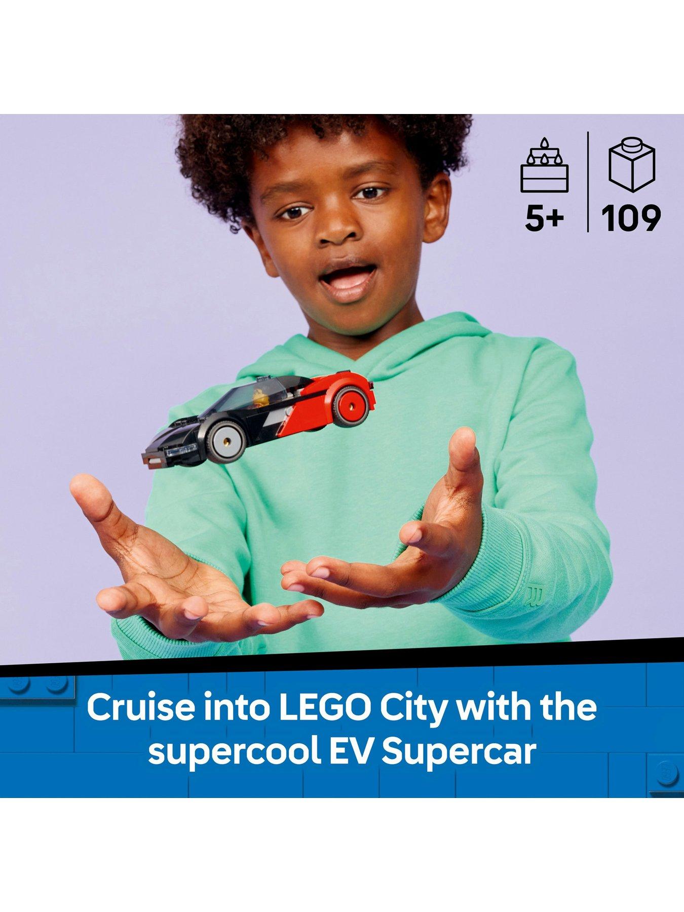 Image 2 of 8 of LEGO City EV Supercar Toy Building Kit and Minifigure (60486)