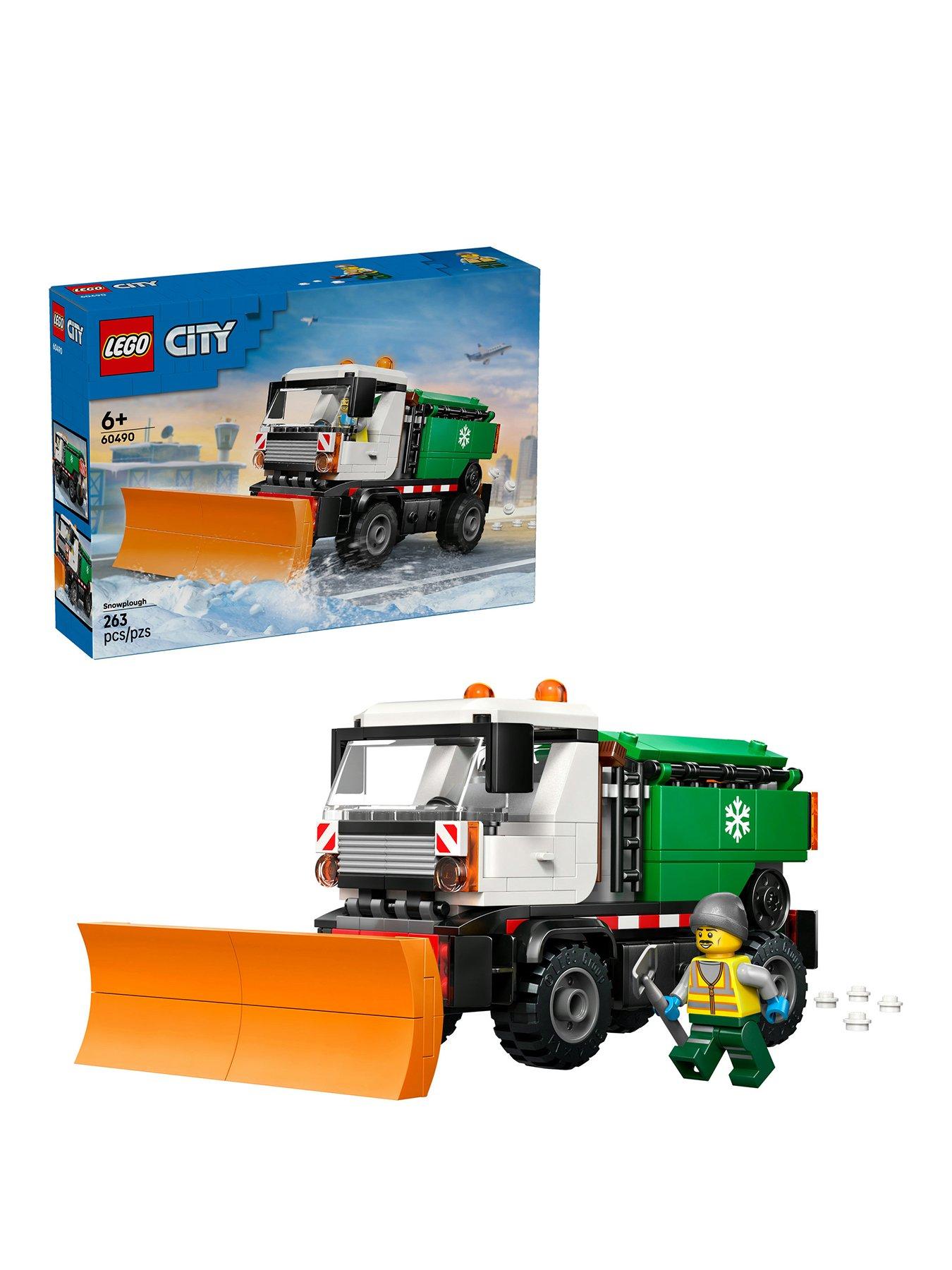 LEGO City Snowplough Truck Toy Vehicle with Minifigure (60490)