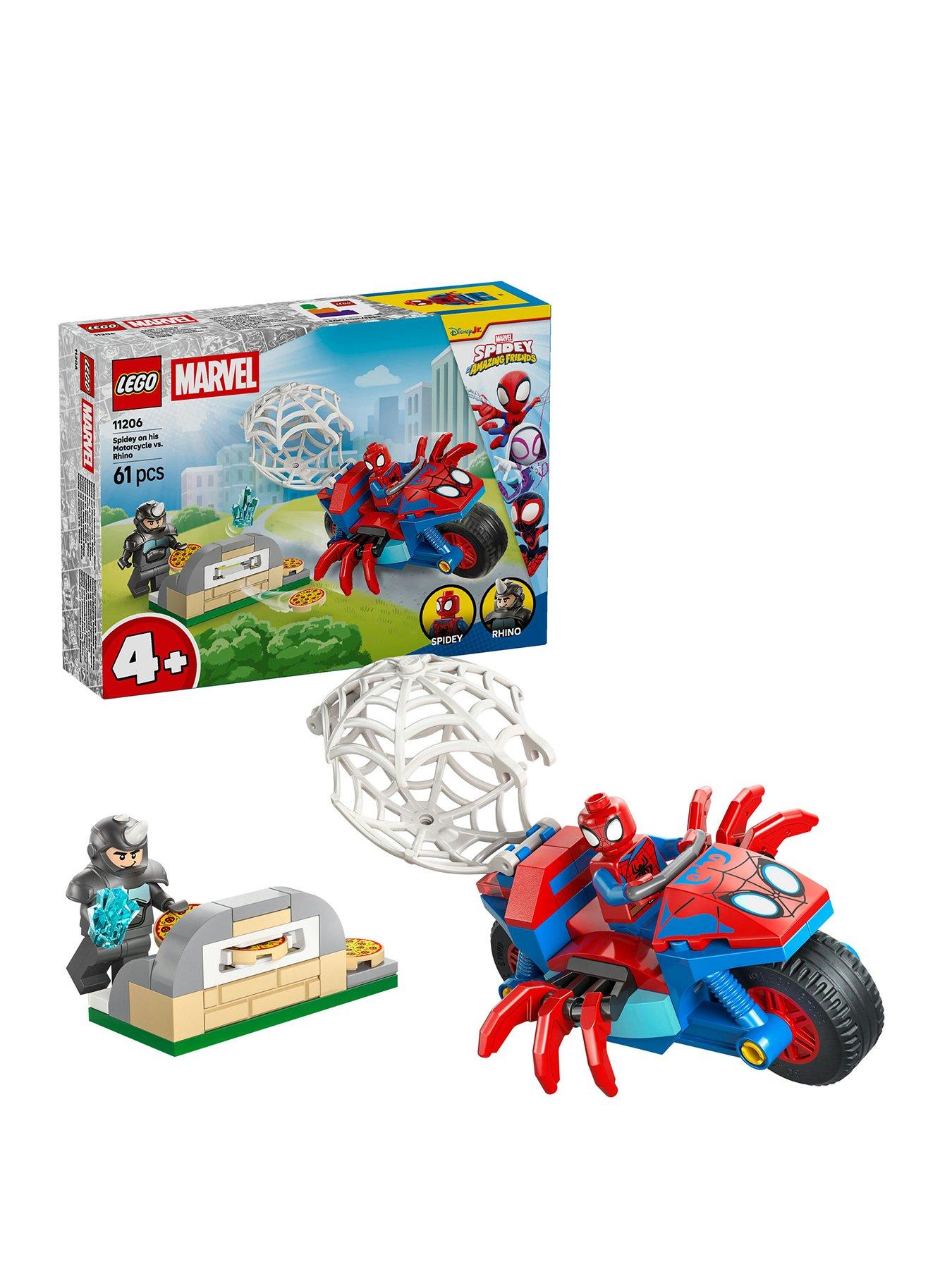 lego-spiderman-spidey-on-his-motorcycle-vs-rhino-11206front