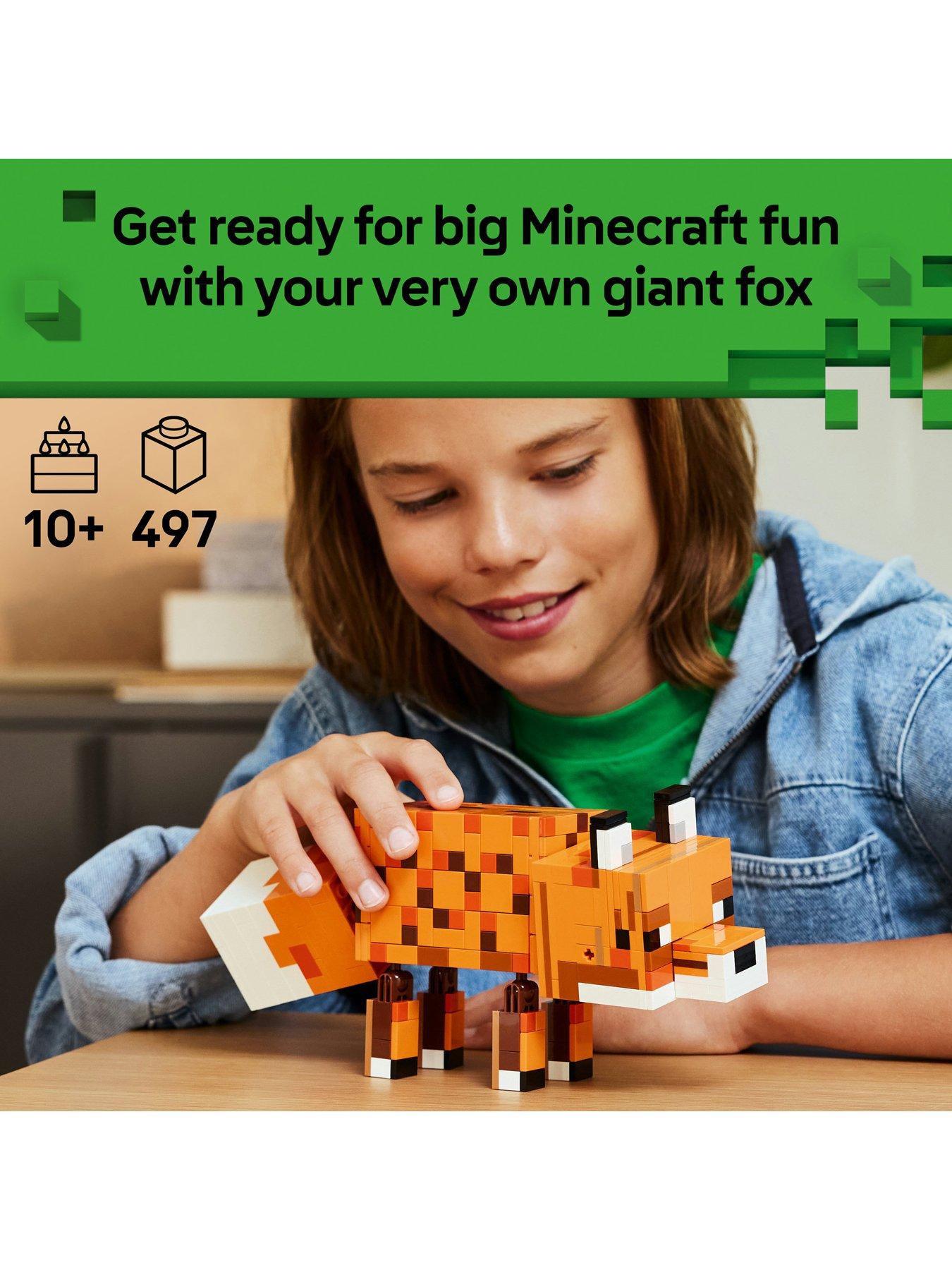 Image 2 of 8 of LEGO Minecraft The Fox Toy - Gaming Decor Gift 21588