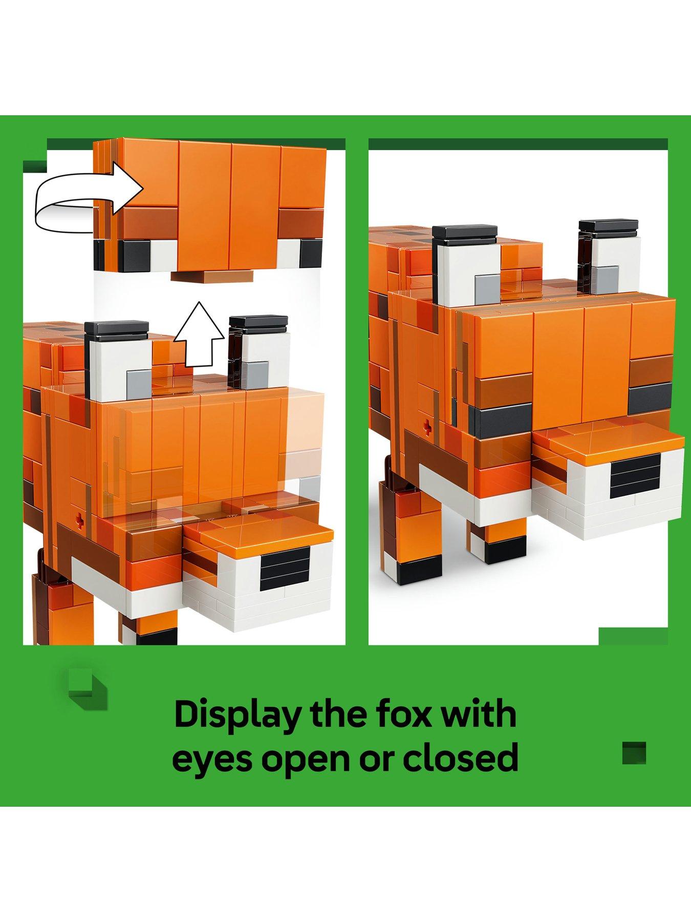Image 3 of 8 of LEGO Minecraft The Fox Toy - Gaming Decor Gift 21588
