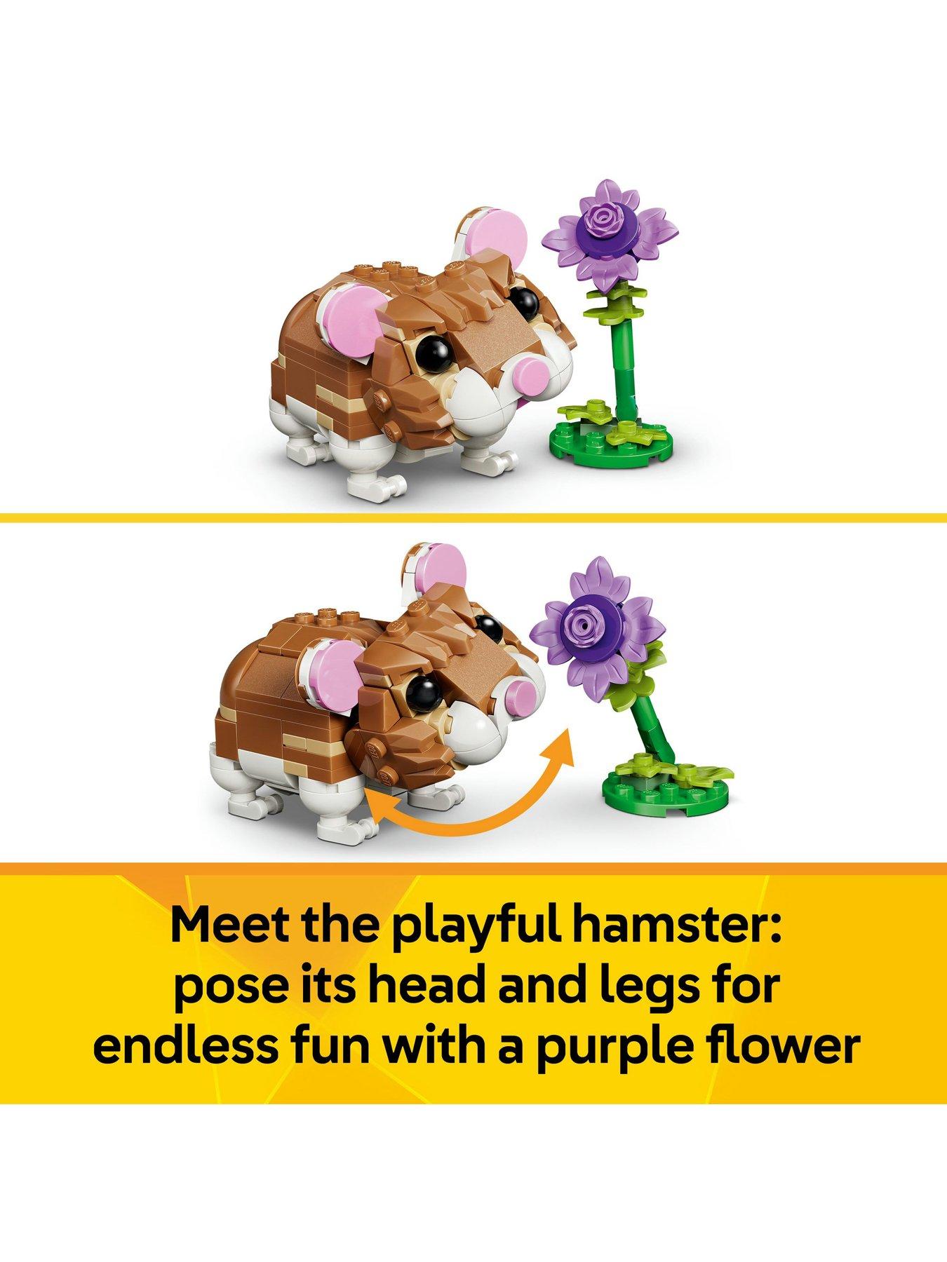 Image 4 of 8 of LEGO Creator 3in1 Cute Hamster with a Flower 31376