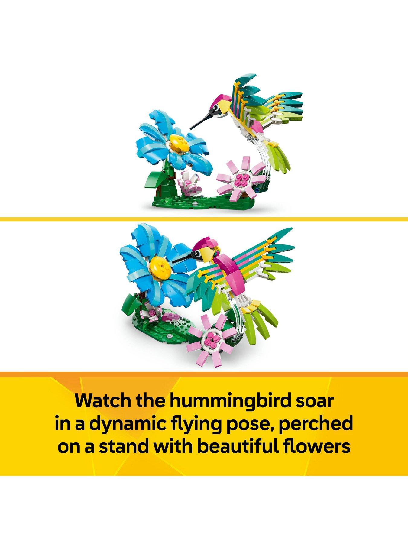 lego-creator-3-in-1-wild-animals-colourful-hummingbird-31384outfit