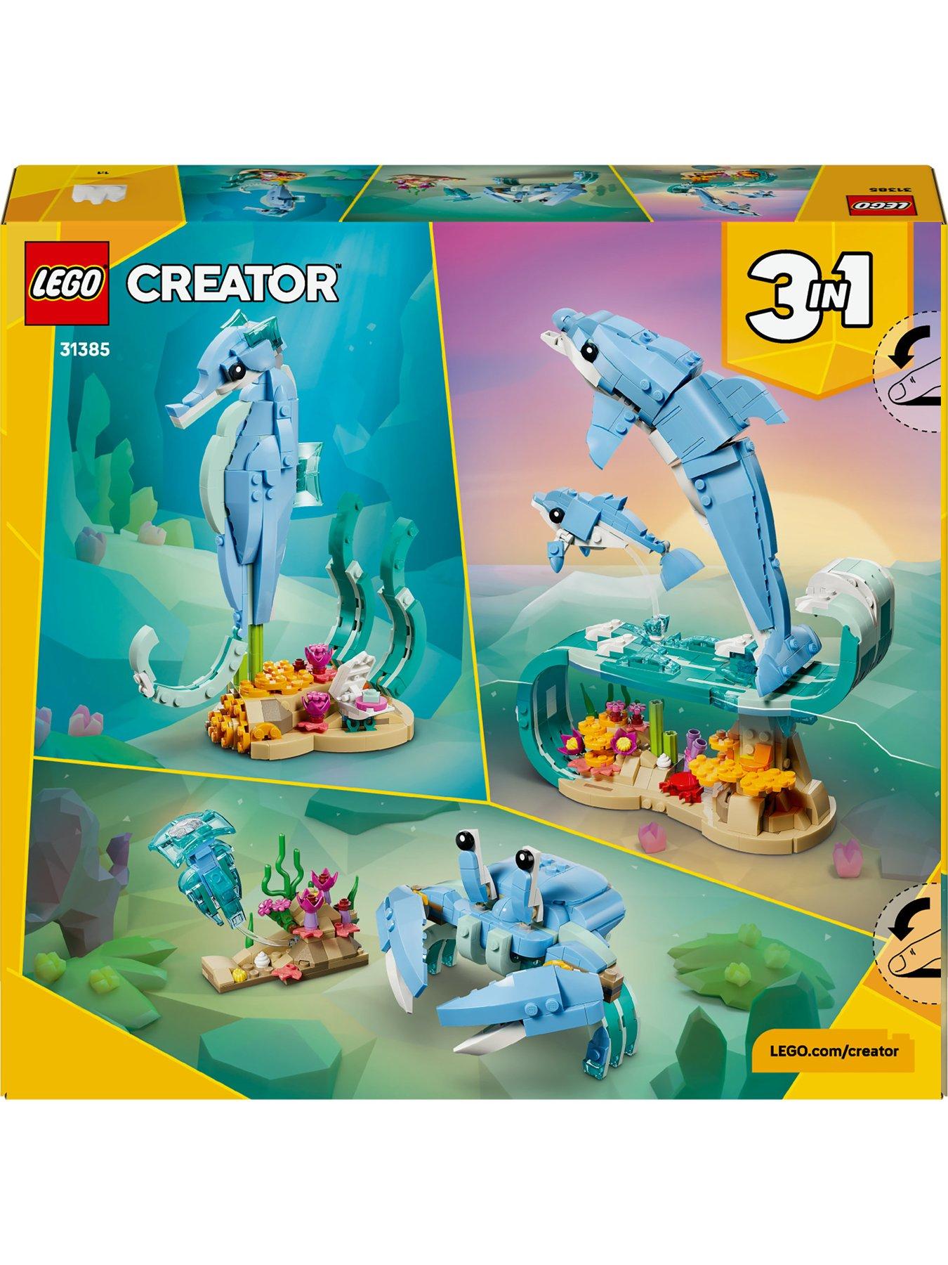 Image 7 of 8 of LEGO Creator 3in1 Sea Animals: Beautiful Dolphins 31385