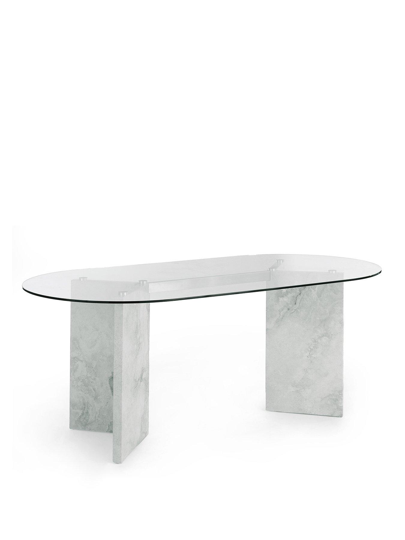 Image 2 of 5 of The Very Collection Lavine 180cm Dining Table With Glass Top