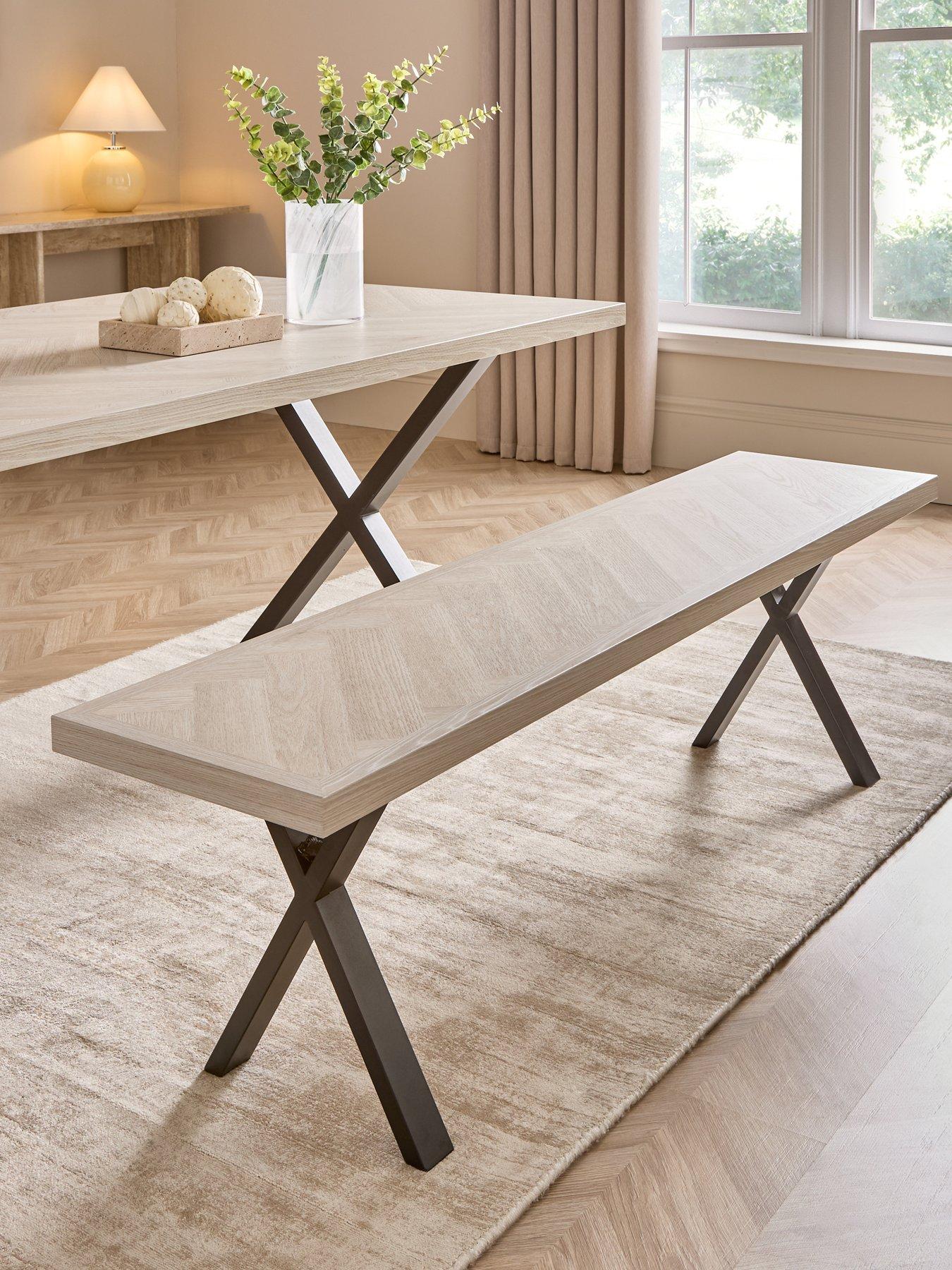 the-very-collection-kaia-chevron-bench-with-black-legs