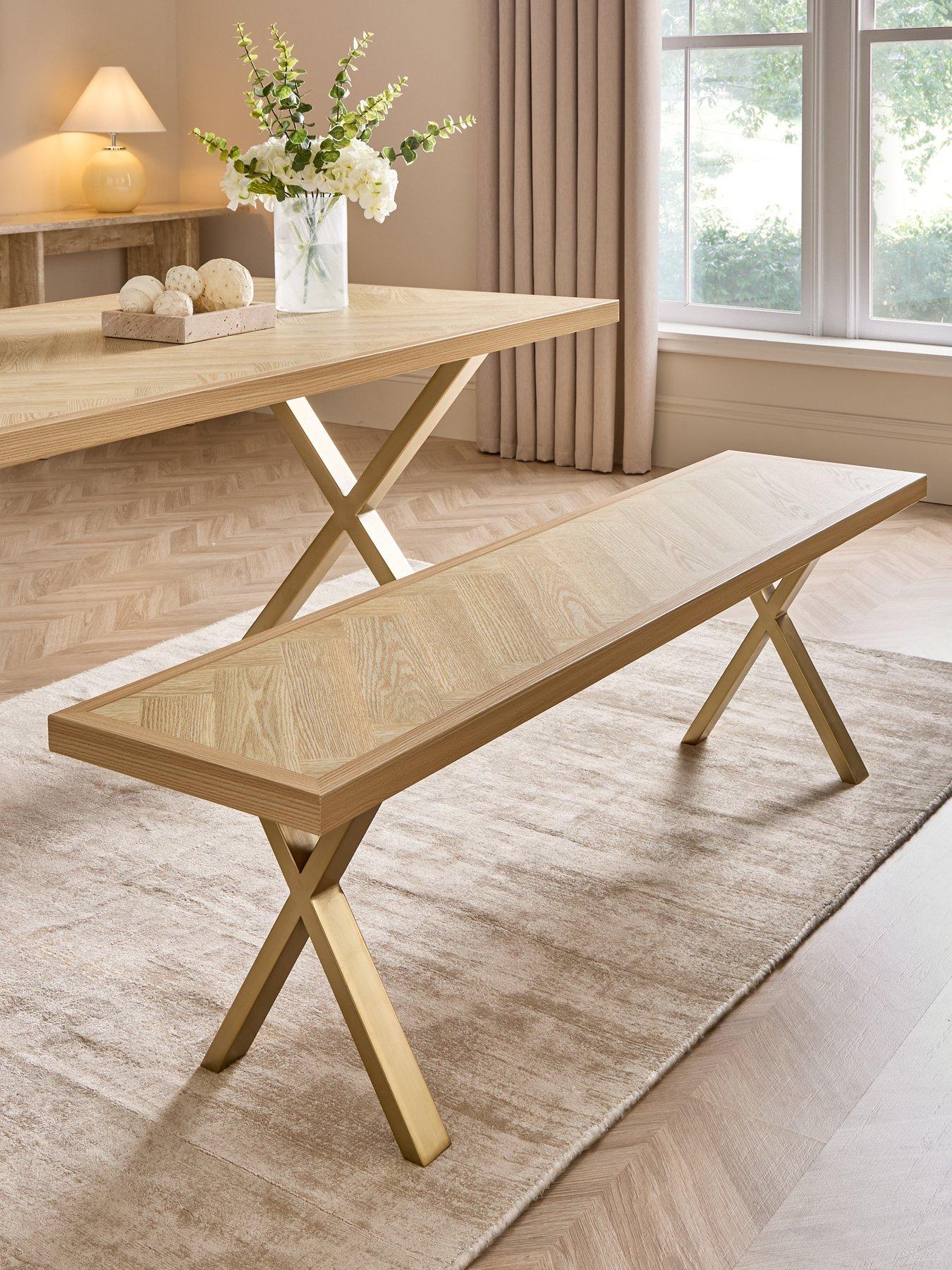 the-very-collection-kaia-chevron-dining-benchnbspwith-brass-legs-fscreg-certified