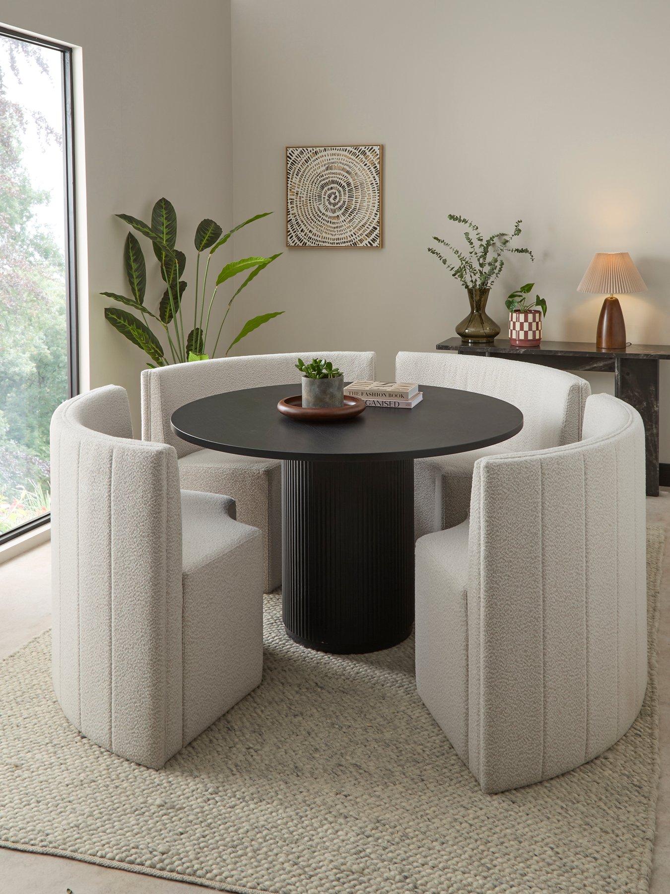 the-very-collection-carina-round-dining-table-with-4-boucle-chairsfront