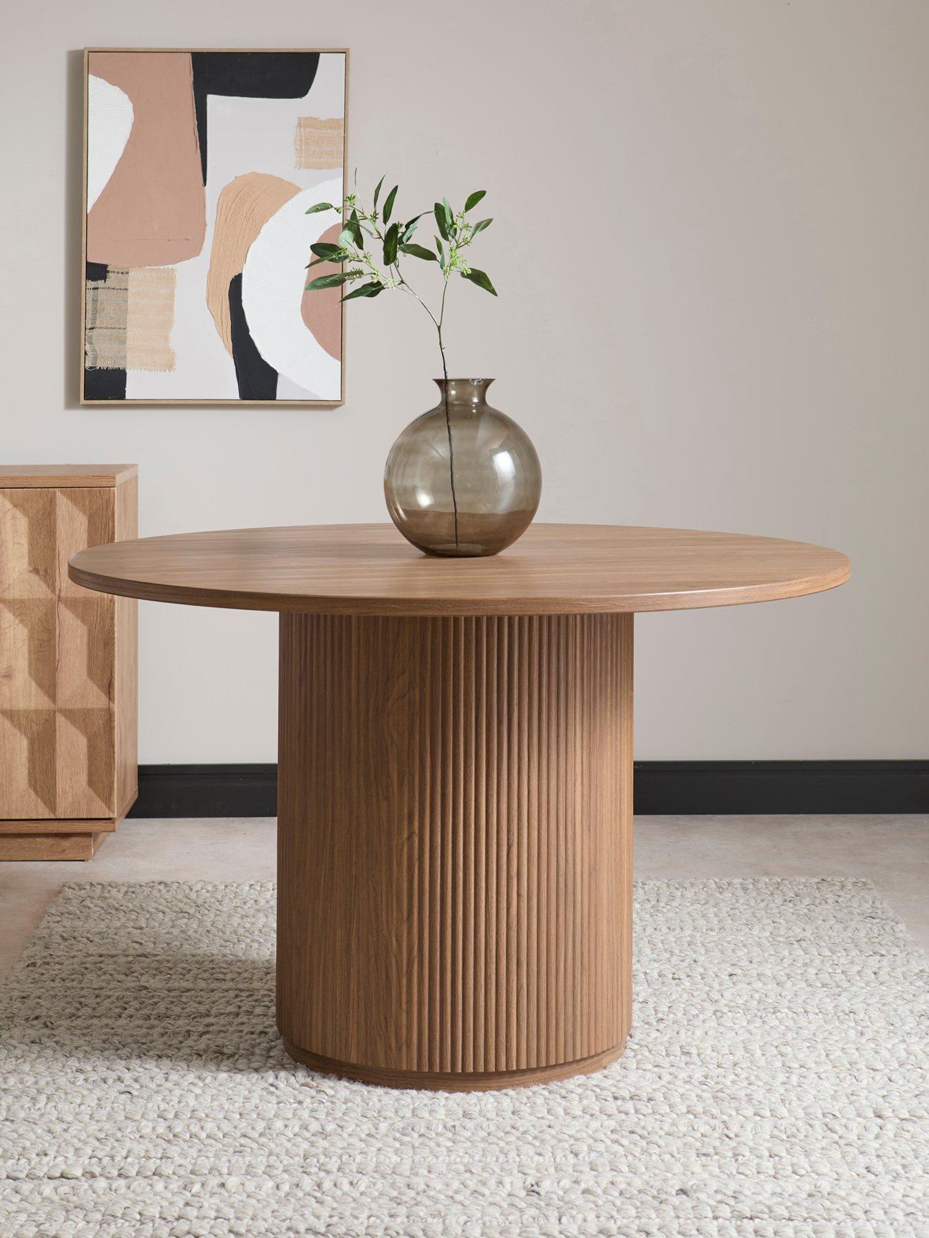Image 1 of 6 of The Very Collection Carina Mid Oak 120cm Round Dining Table