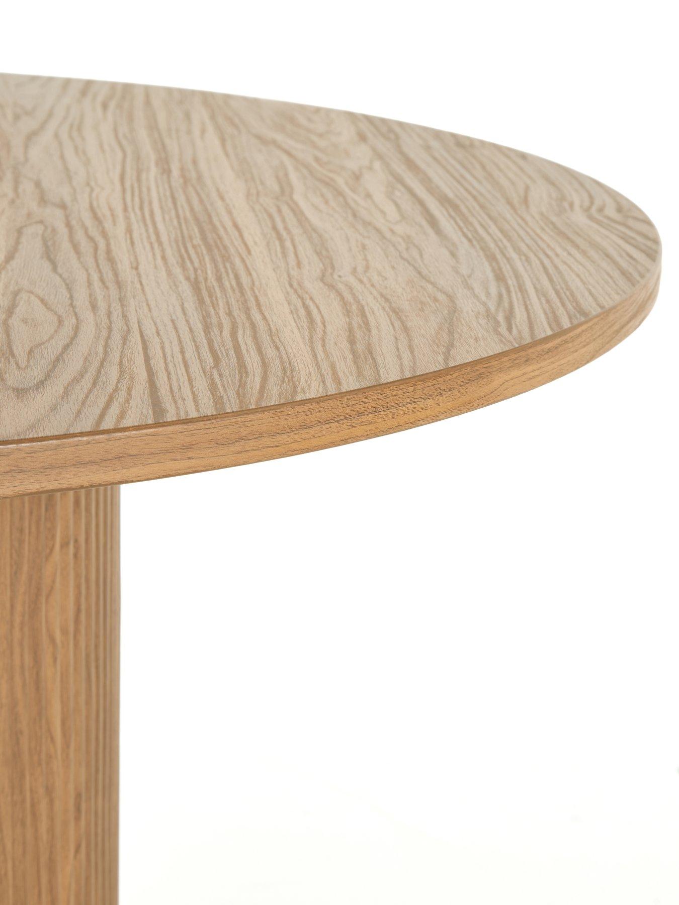 Image 4 of 6 of The Very Collection Carina Mid Oak 120cm Round Dining Table
