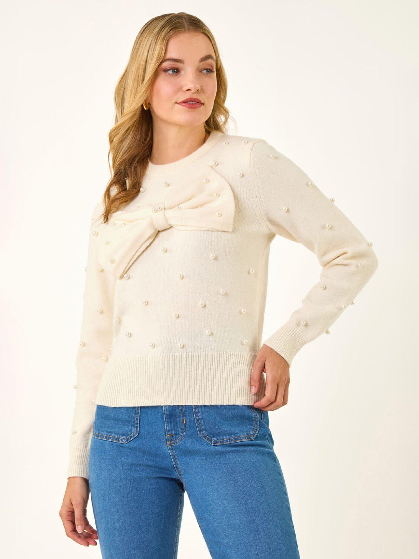 roman-dusk-pearl-bow-knit-jumper-ivoryfront