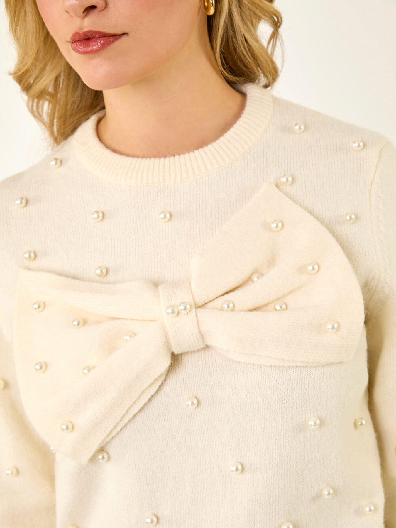 roman-dusk-pearl-bow-knit-jumper-ivorydetail