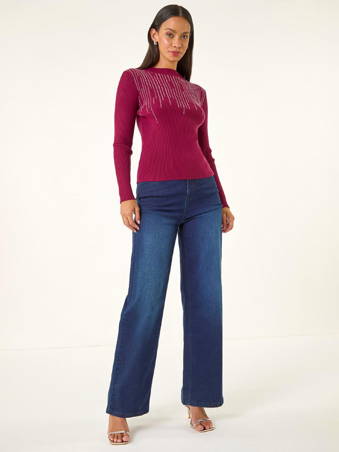 roman-dusk-sparkly-knit-jumper-burgundyback