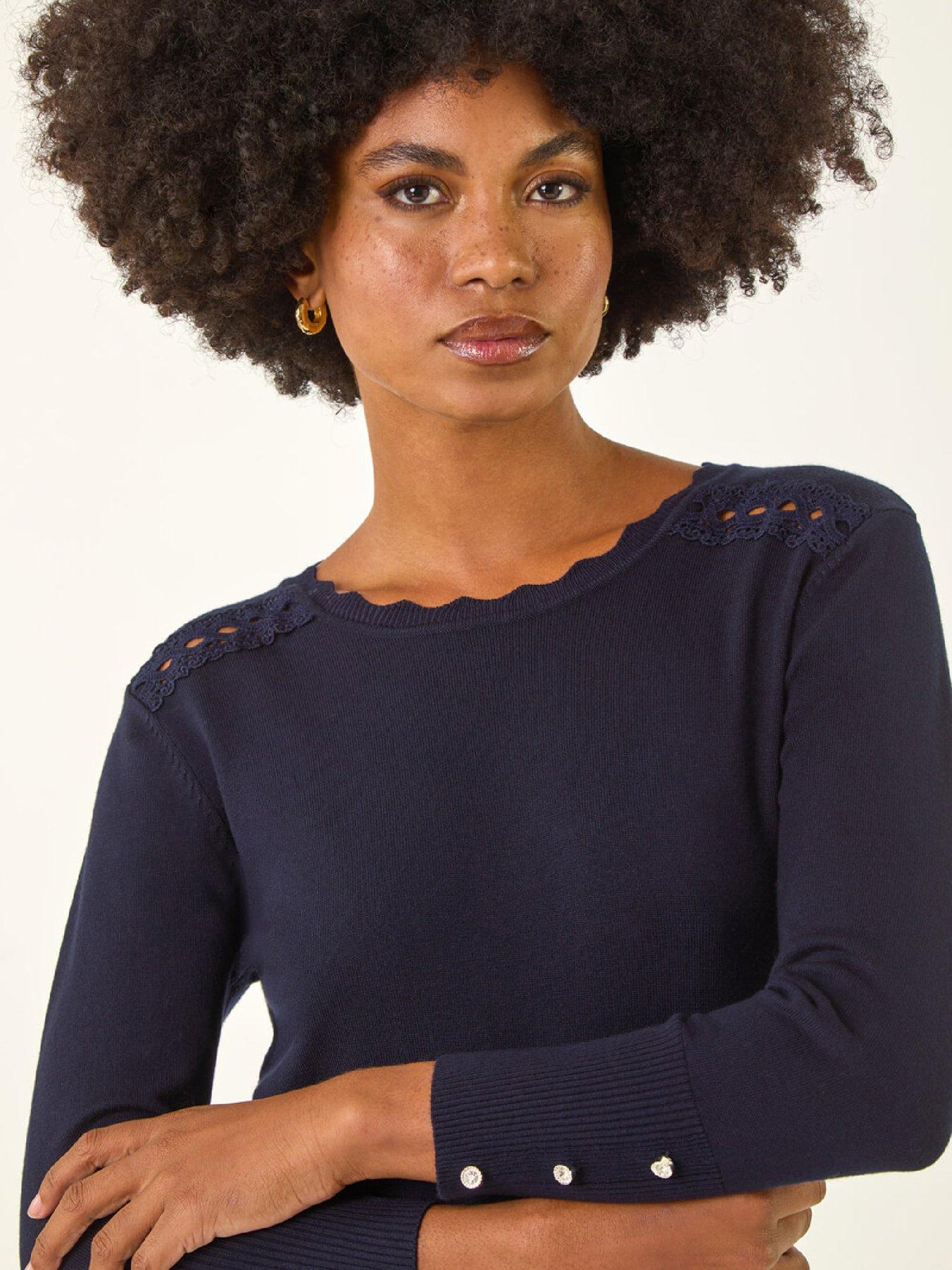 roman-scalloped-neck-knit-jumper-navyoutfit