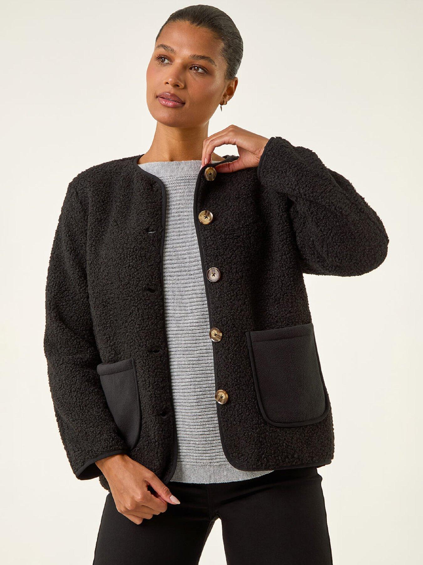 roman-fleece-pocket-front-jacket-black