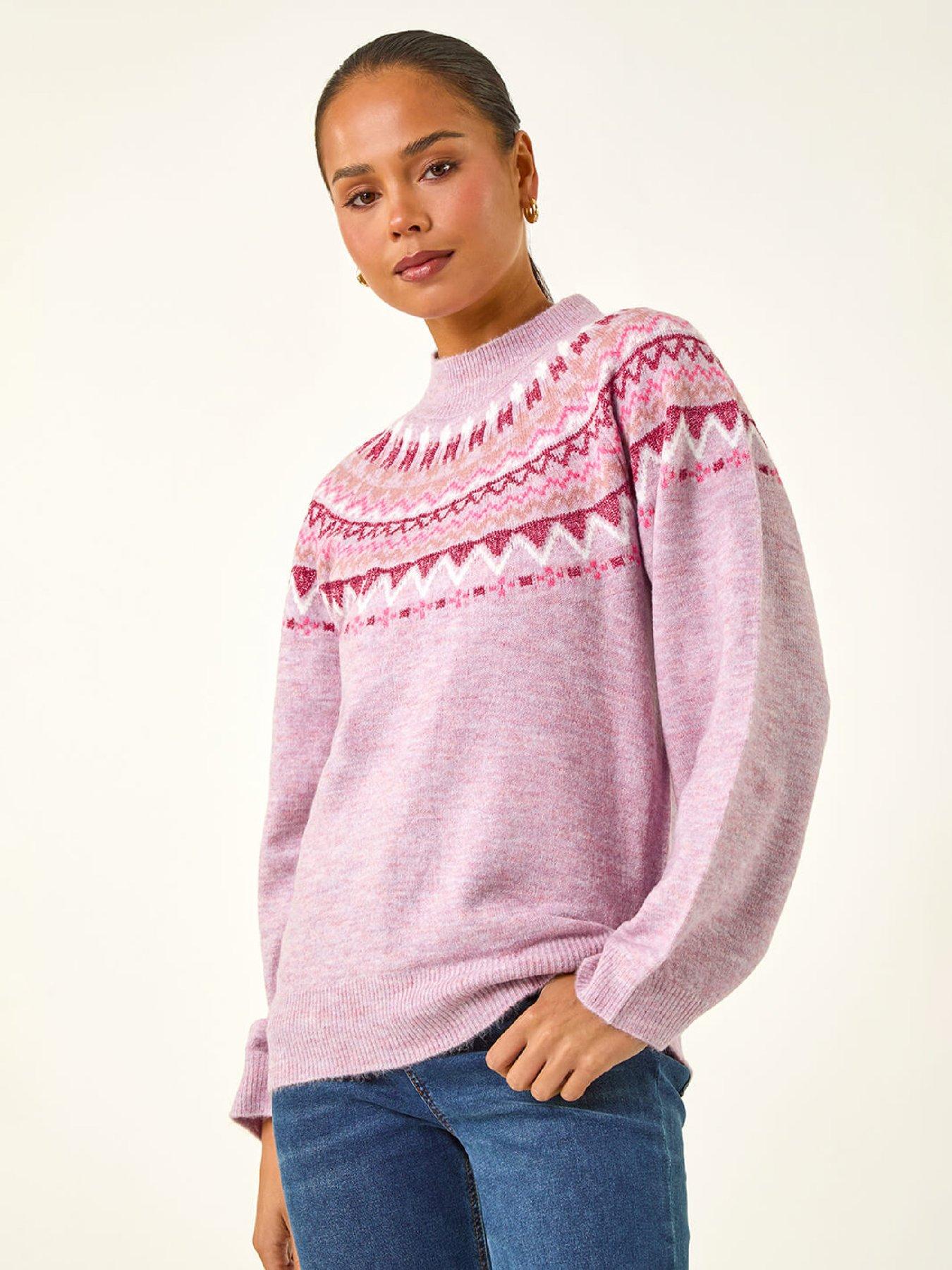 roman-petite-fairisle-knit-jumper-pinkfront