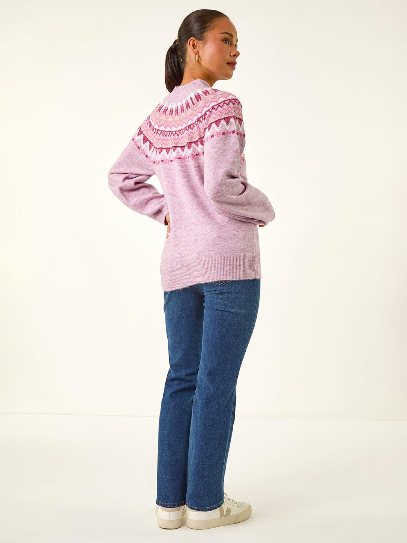 roman-petite-fairisle-knit-jumper-pinkstillFront