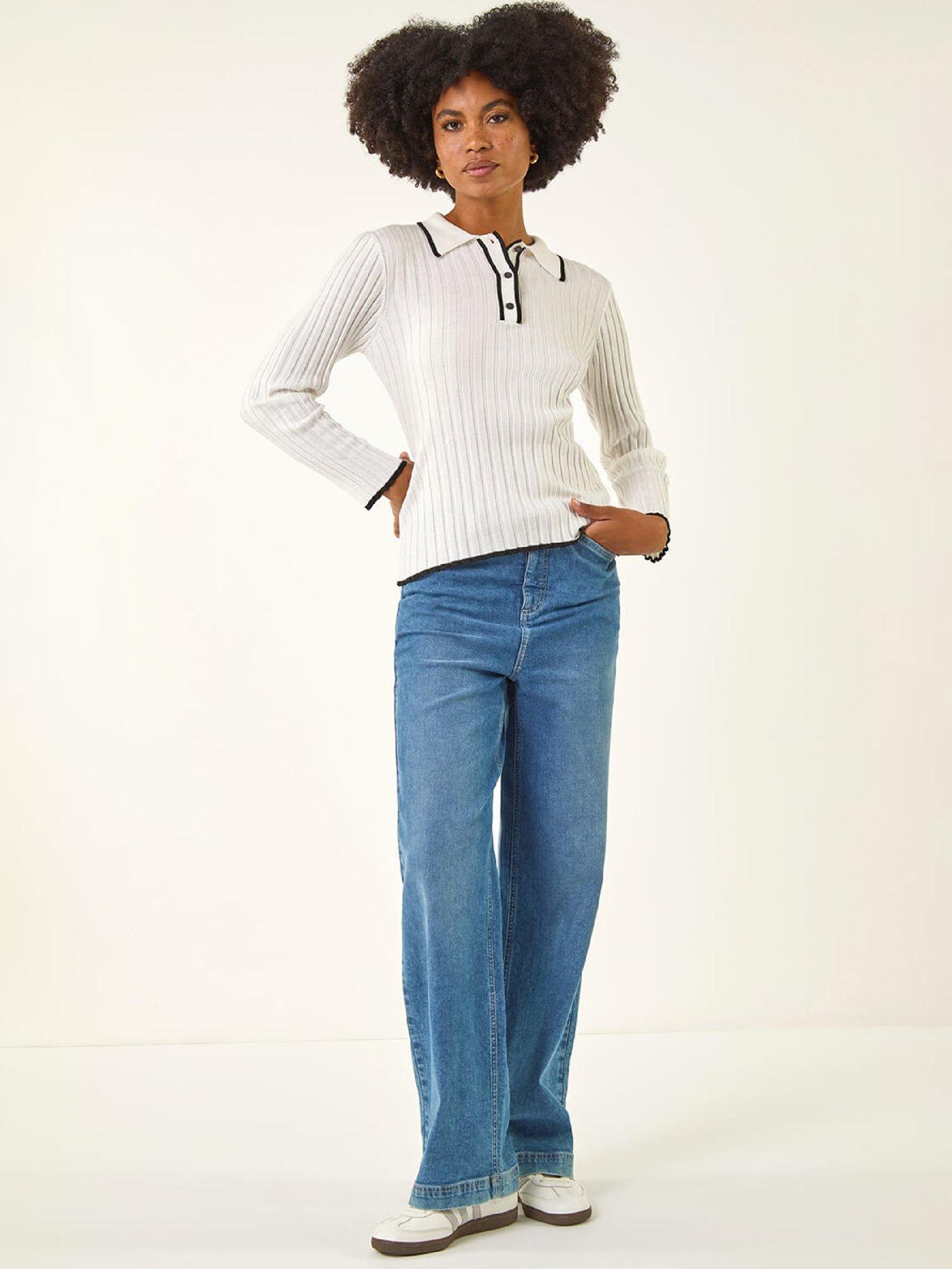 roman-textured-colour-block-knit-jumper-ivoryback