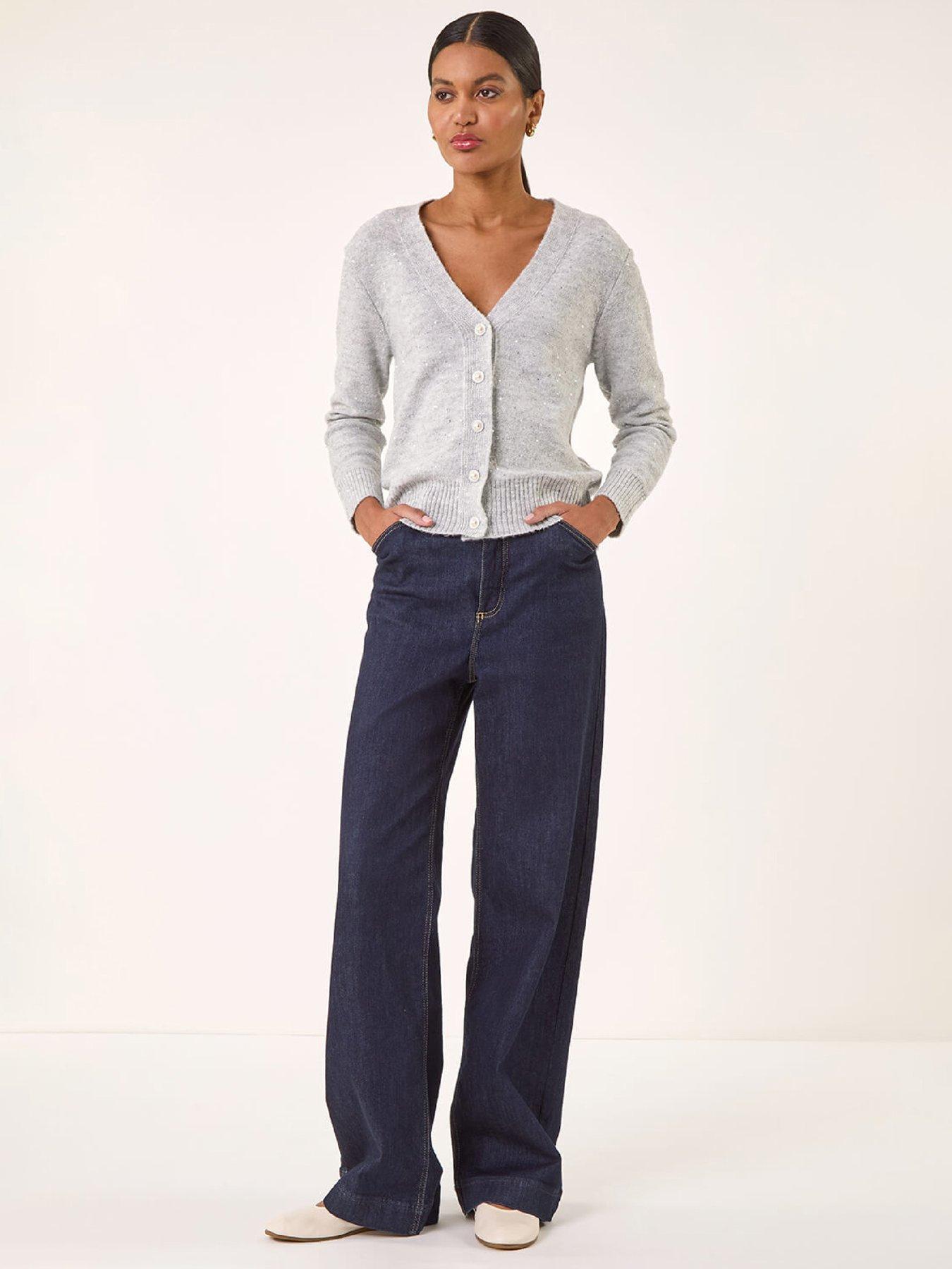 roman-sequin-v-neck-buttoned-cardigan-greyback