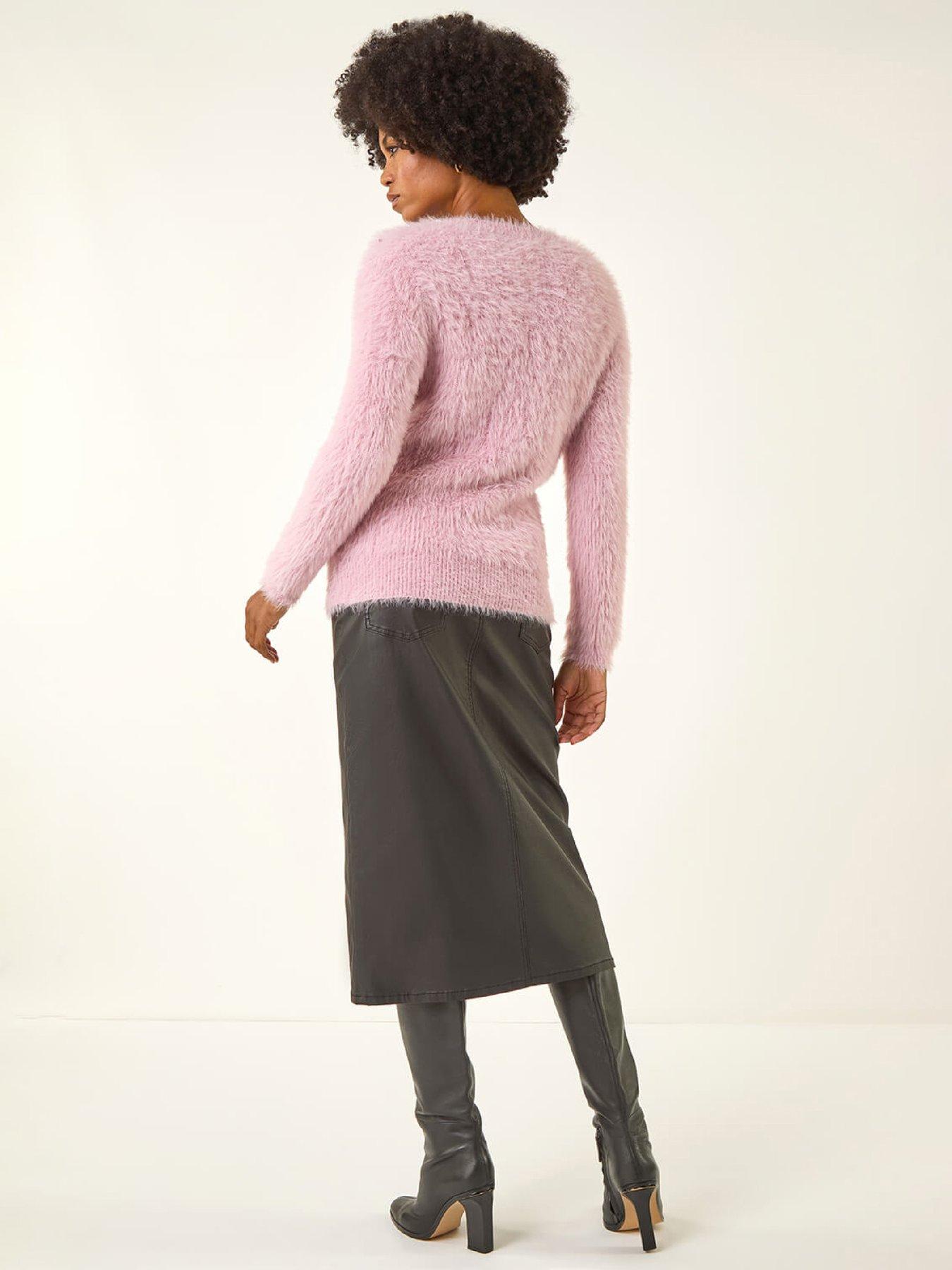 roman-embellished-fluffy-knit-jumper-light-pinkstillFront