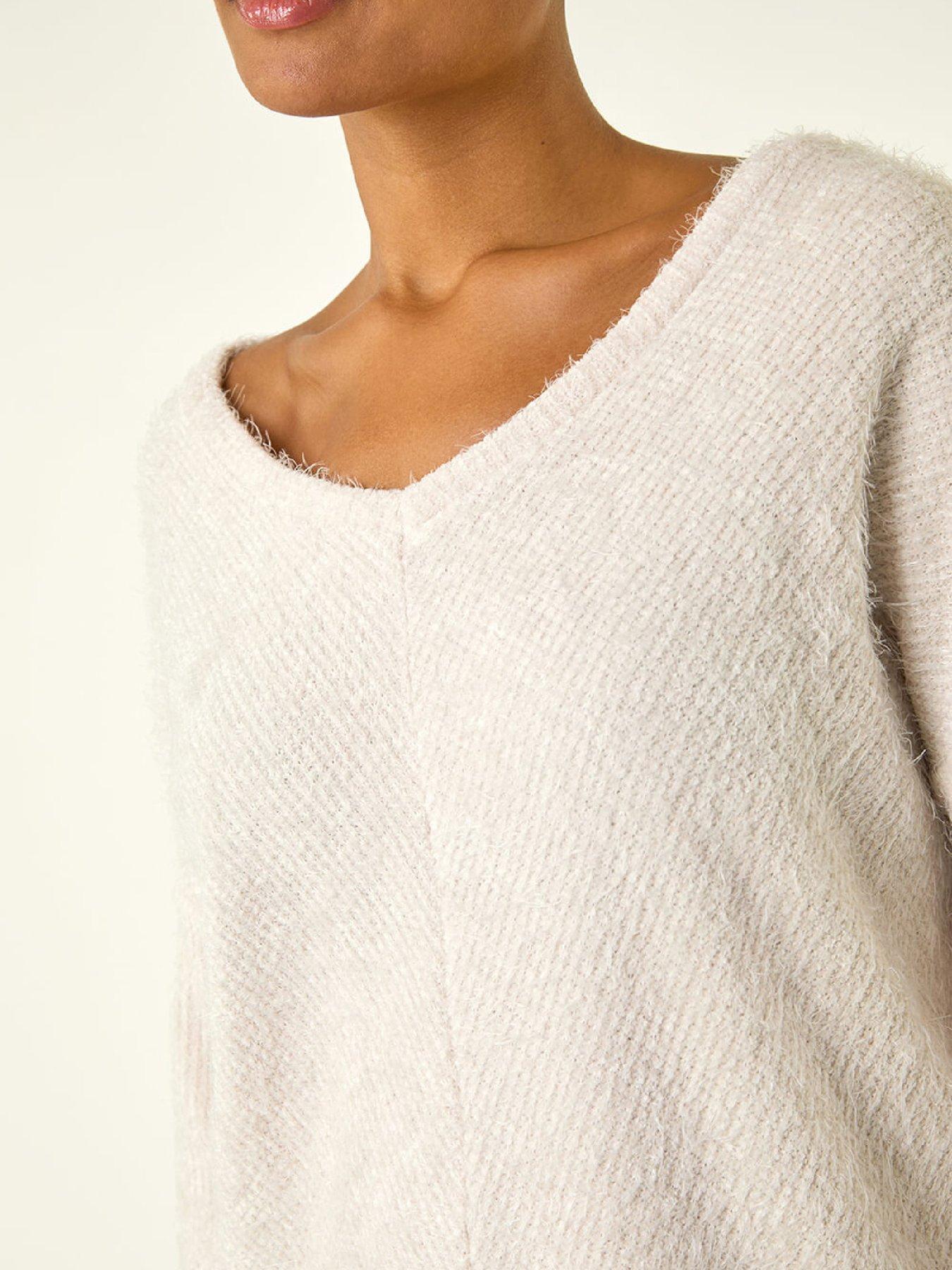 Image 5 of 5 of Roman Soft Touch Textured Stretch Top - Beige