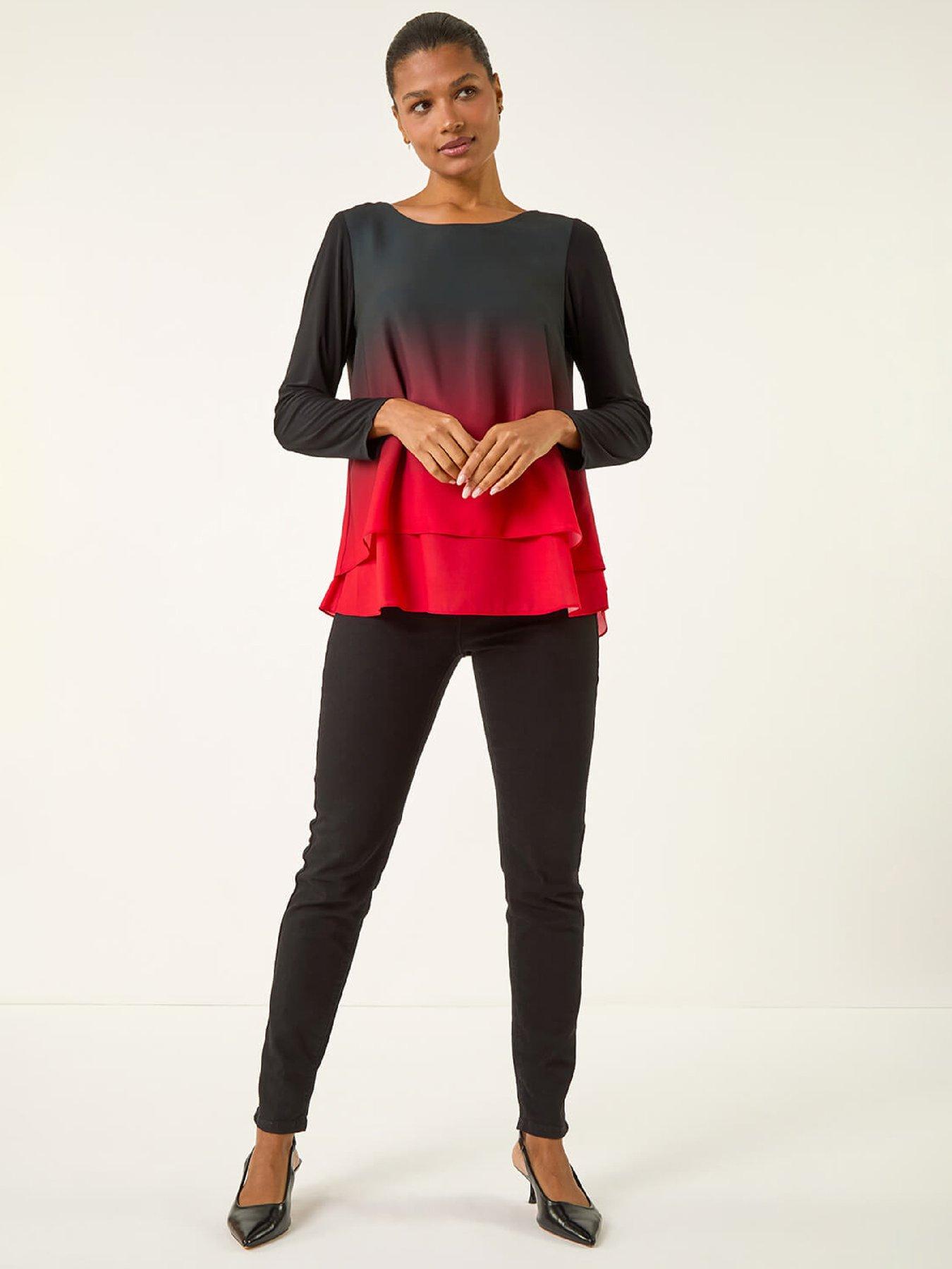 roman-ombre-chiffon-overlay-top-redback