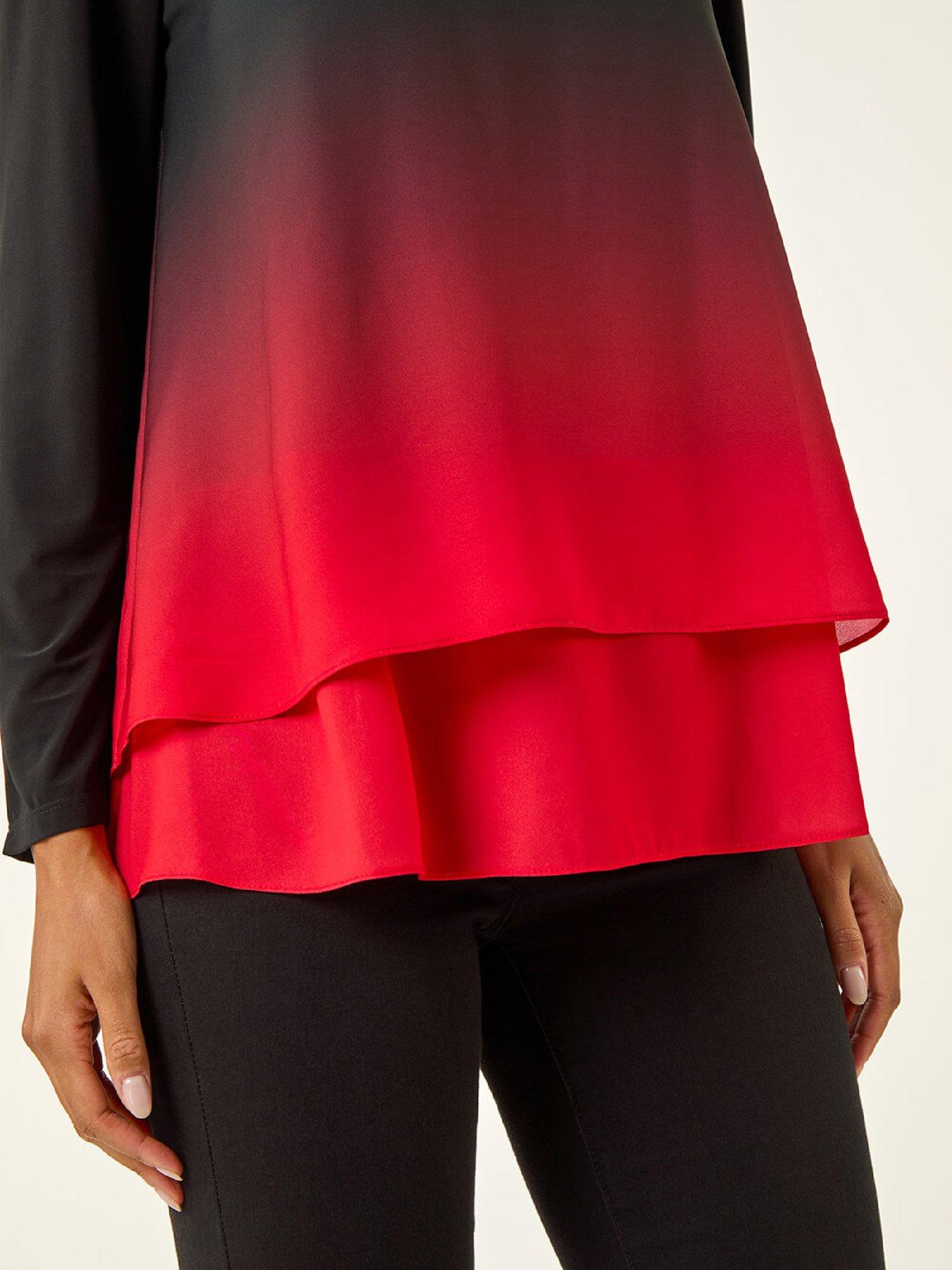 roman-ombre-chiffon-overlay-top-reddetail