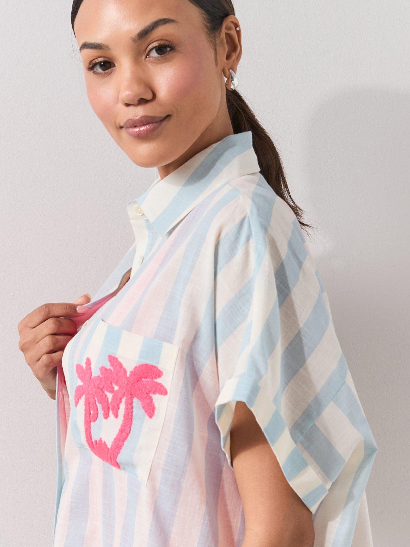 Image 4 of 7 of The Very Collection Take Me To Beach Shirt - Multi