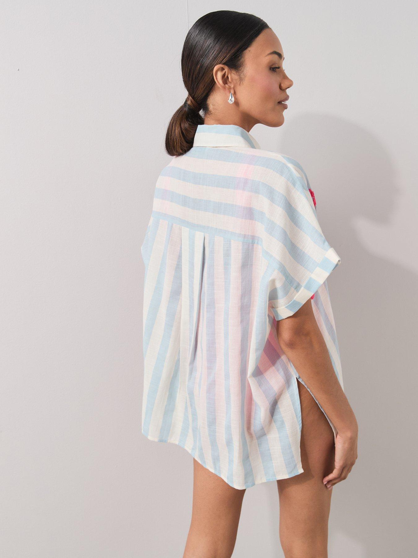 Image 6 of 7 of The Very Collection Take Me To Beach Shirt - Multi