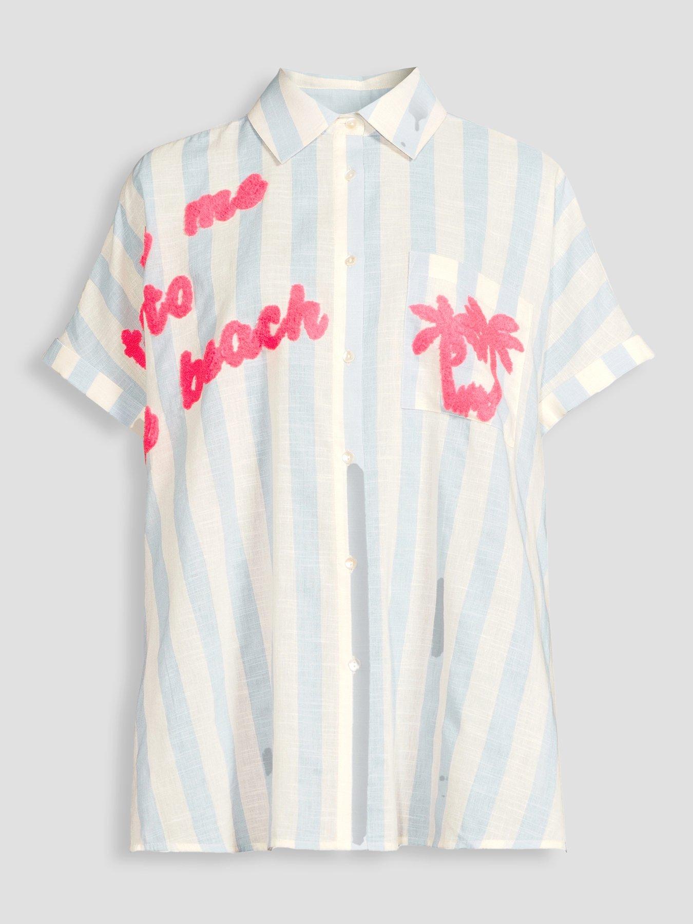 Image 7 of 7 of The Very Collection Take Me To Beach Shirt - Multi