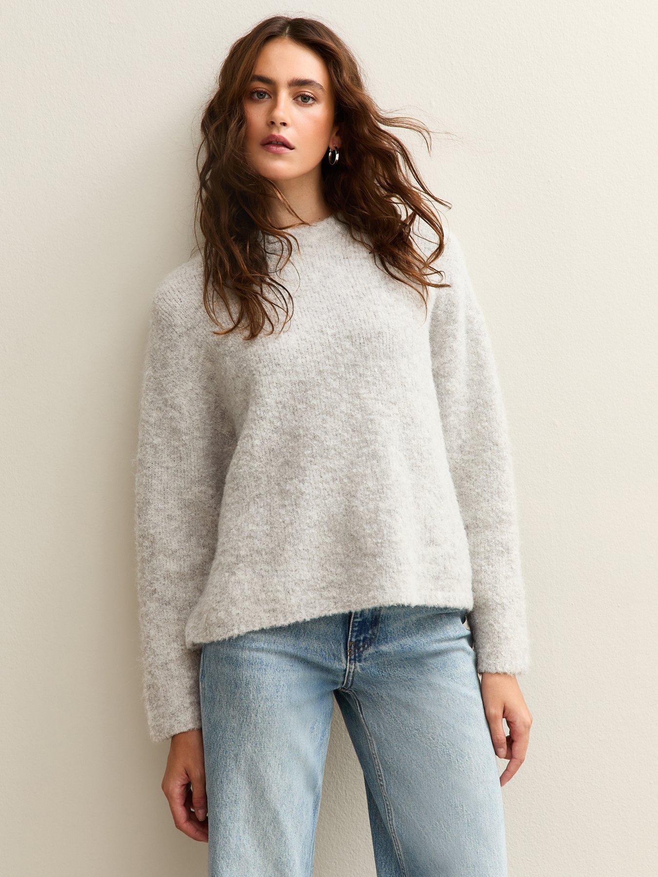 new-look-boucle-knit-jumper-grey