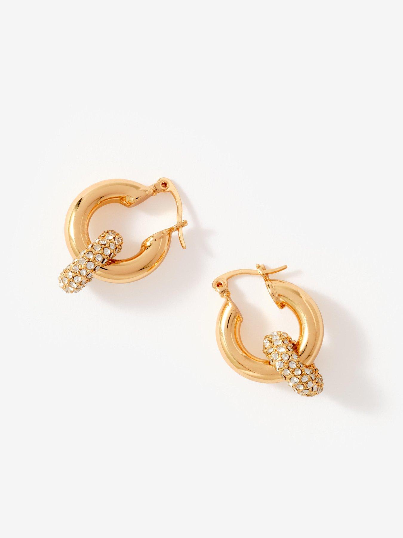 mint-velvet-gold-tone-pave-hoop-earringsoutfit