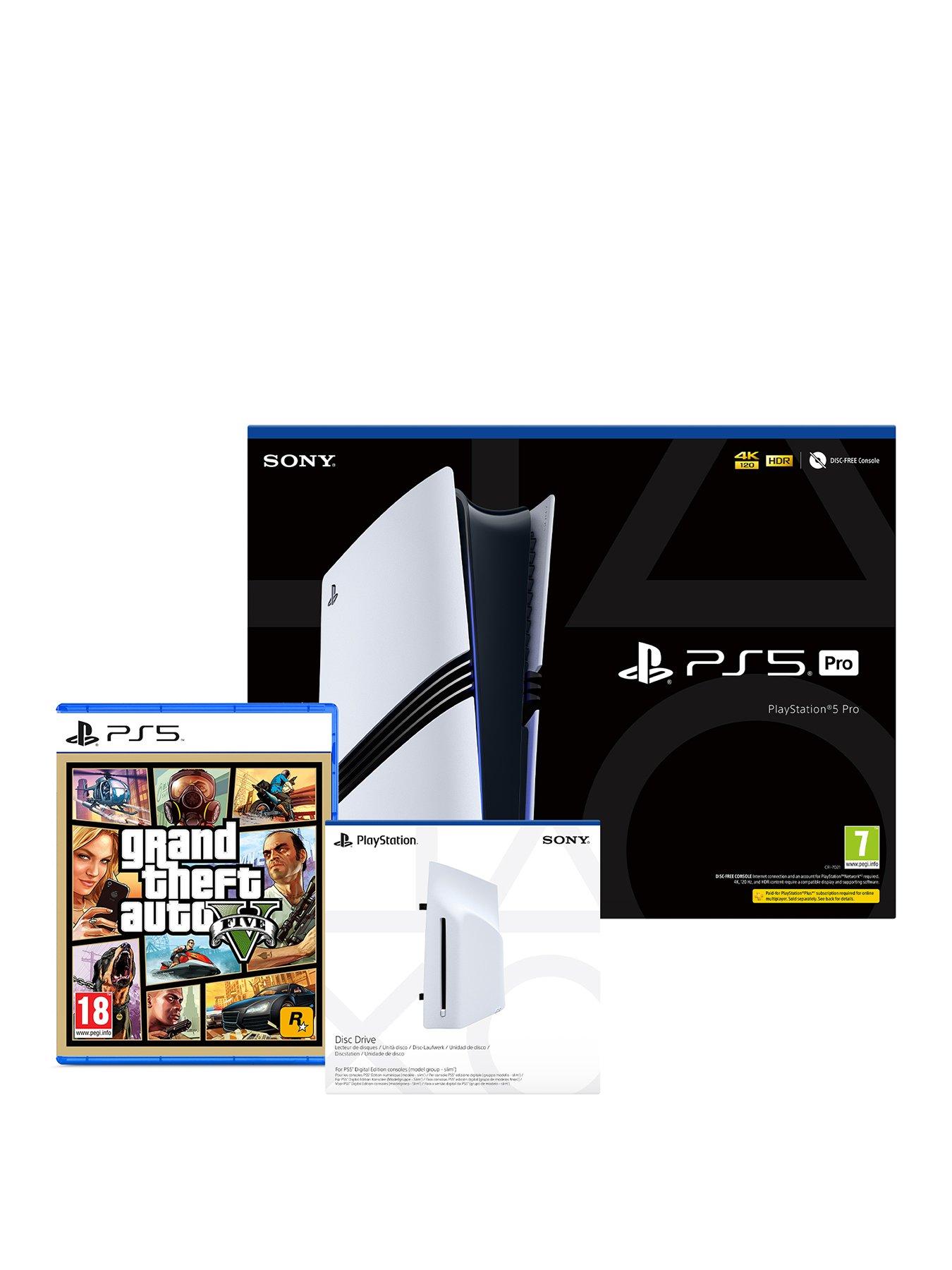Image 1 of 7 of Playstation PlayStation&reg;5&nbsp;Pro Console - 2TB with Grand&nbsp;Theft&nbsp;Auto V&nbsp;&amp;&nbsp;Disc Drive