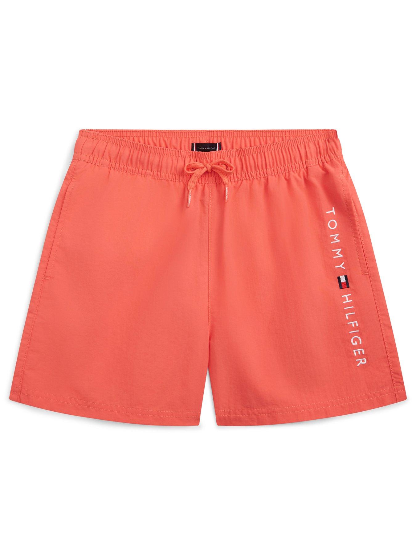 tommy-hilfiger-boys-medium-drawstring-swimshort-orangefront