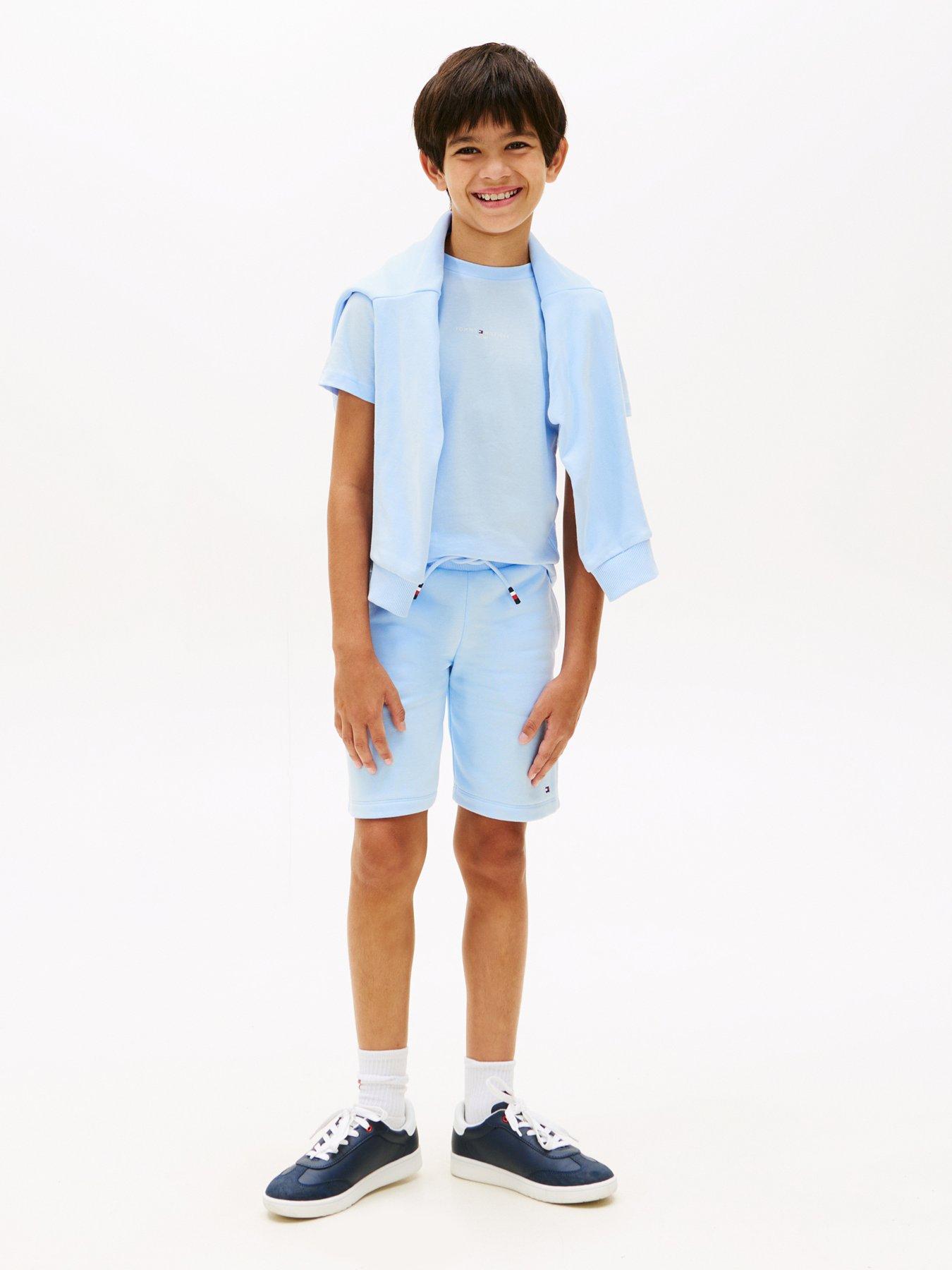 Tommy Hilfiger Boys Essential Short Sleeve T-shirt And Short Set - Blue