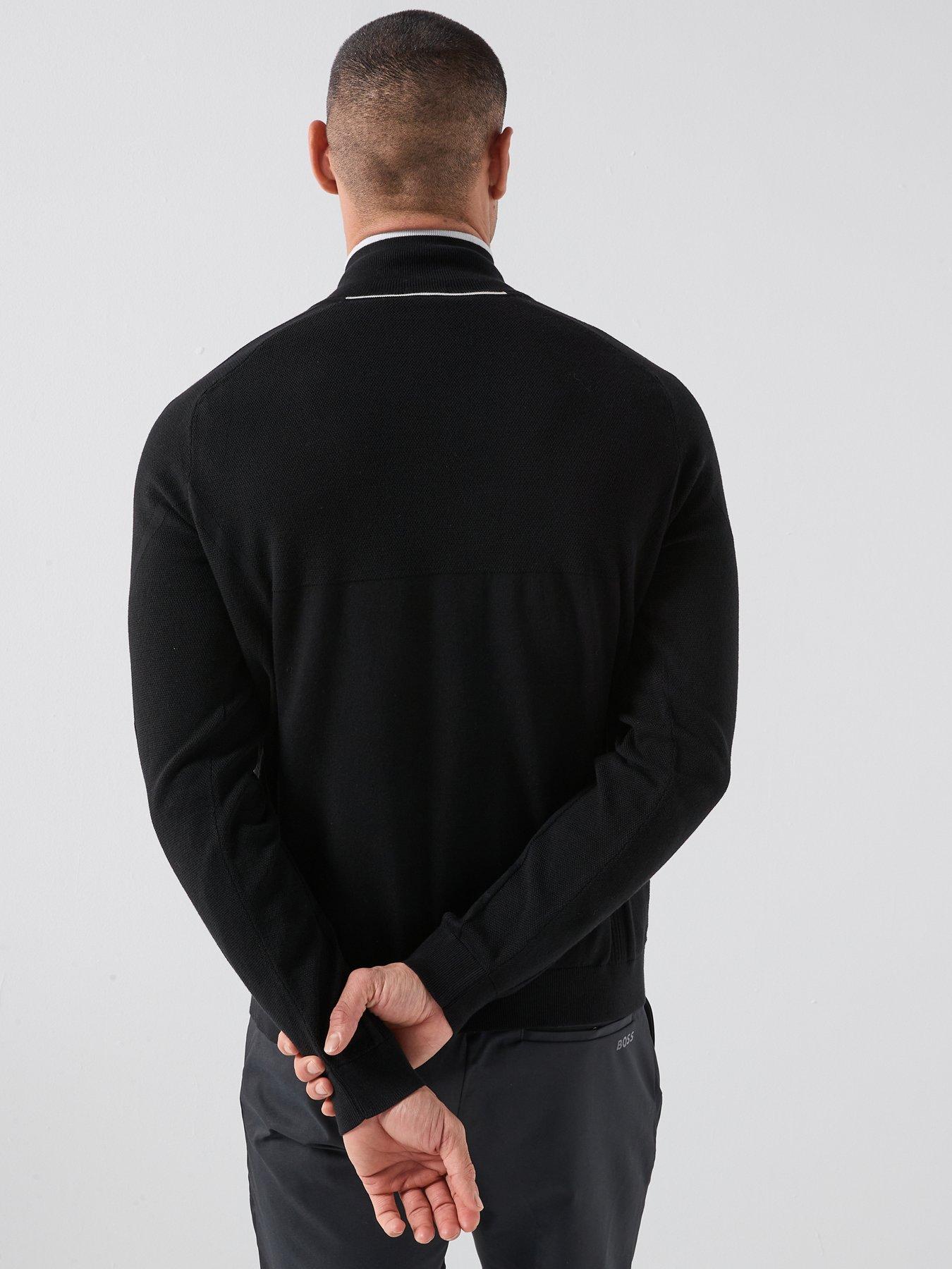 boss-mens-golf-hydro-quarter-zip-top-blackstillFront
