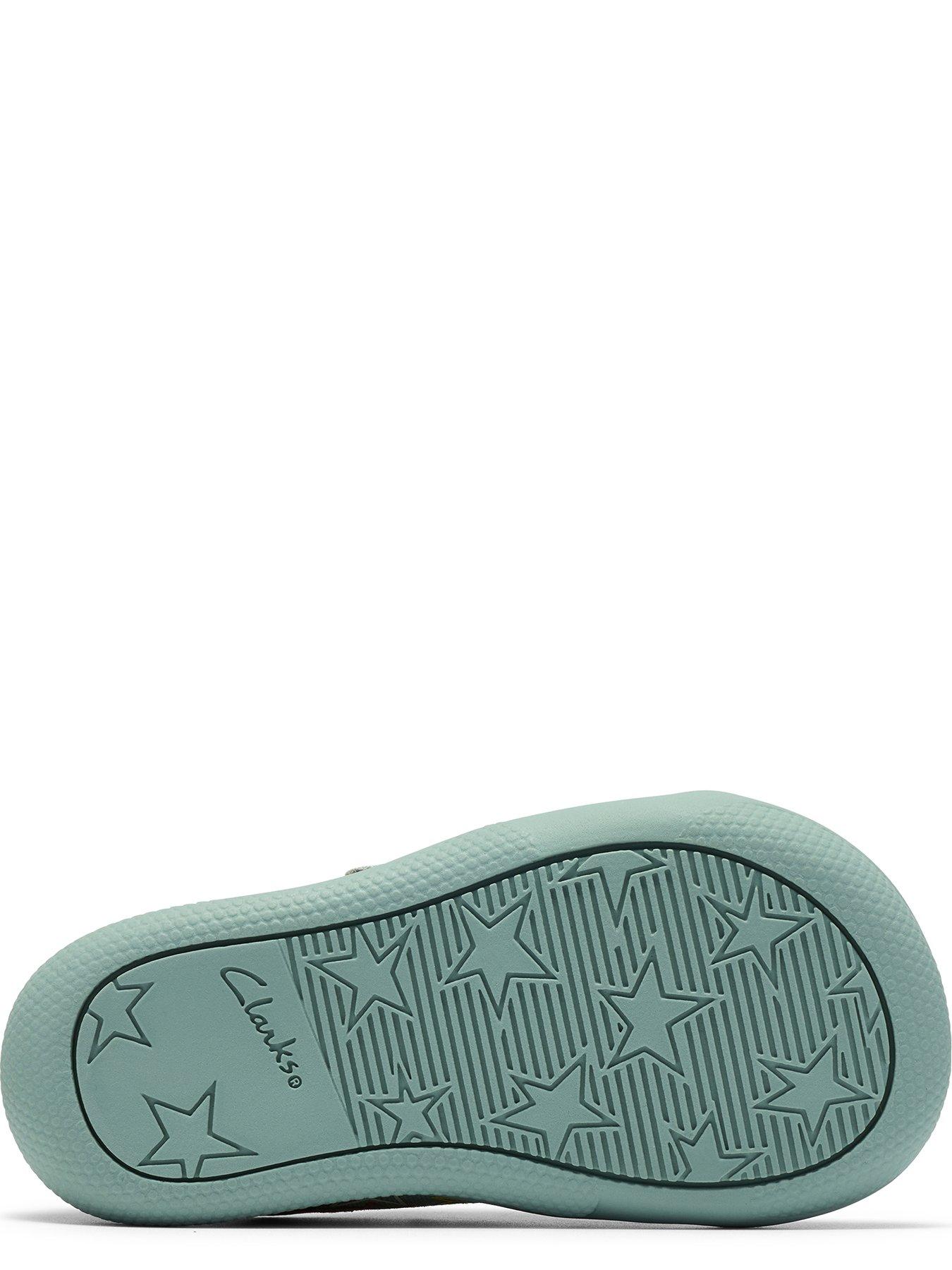 Image 5 of 6 of Clarks Toddler Briley Fly Shoe - Green