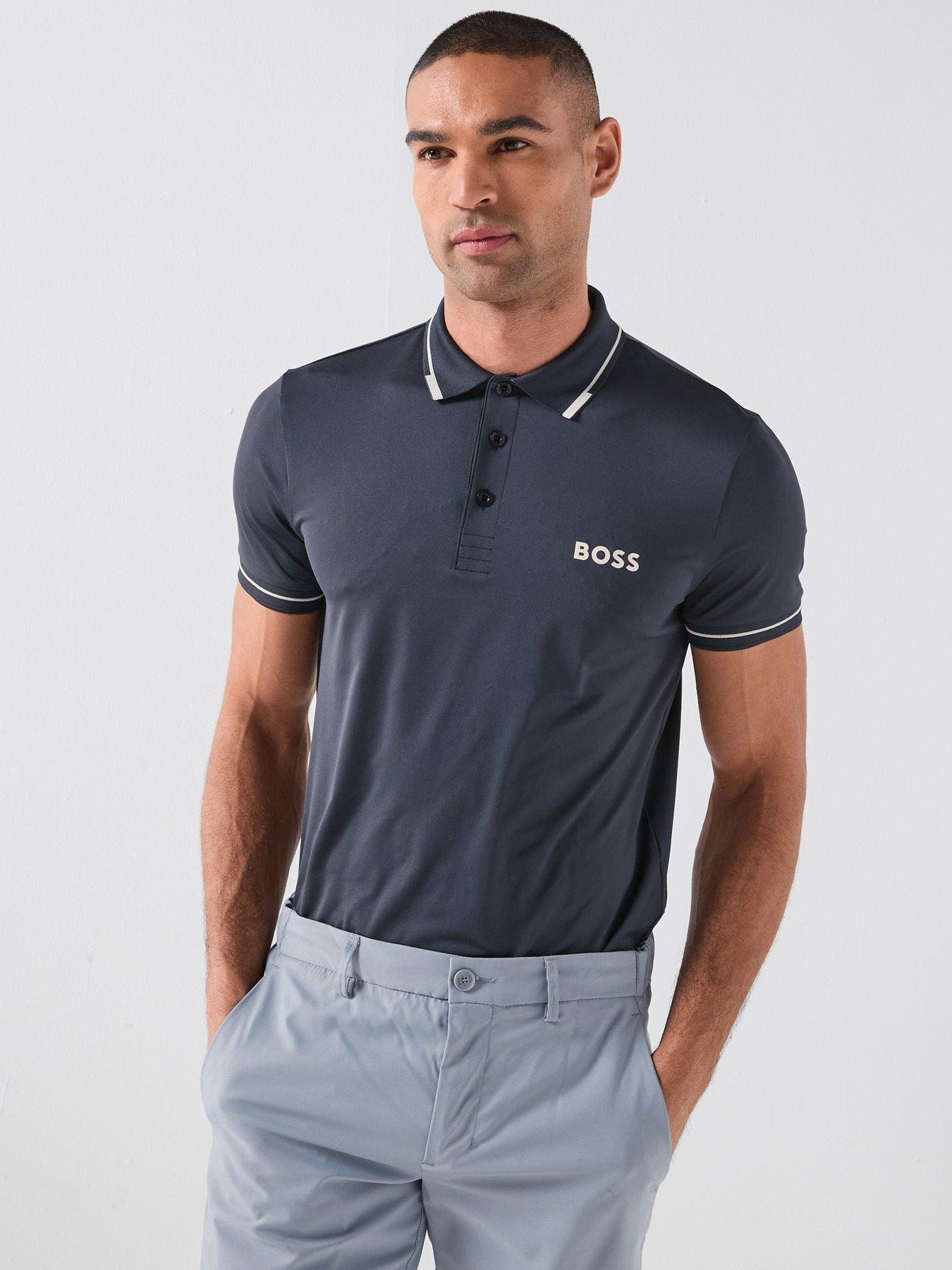 Image 6 of 6 of BOSS Mens Golf Paul Pro Polo - Blue