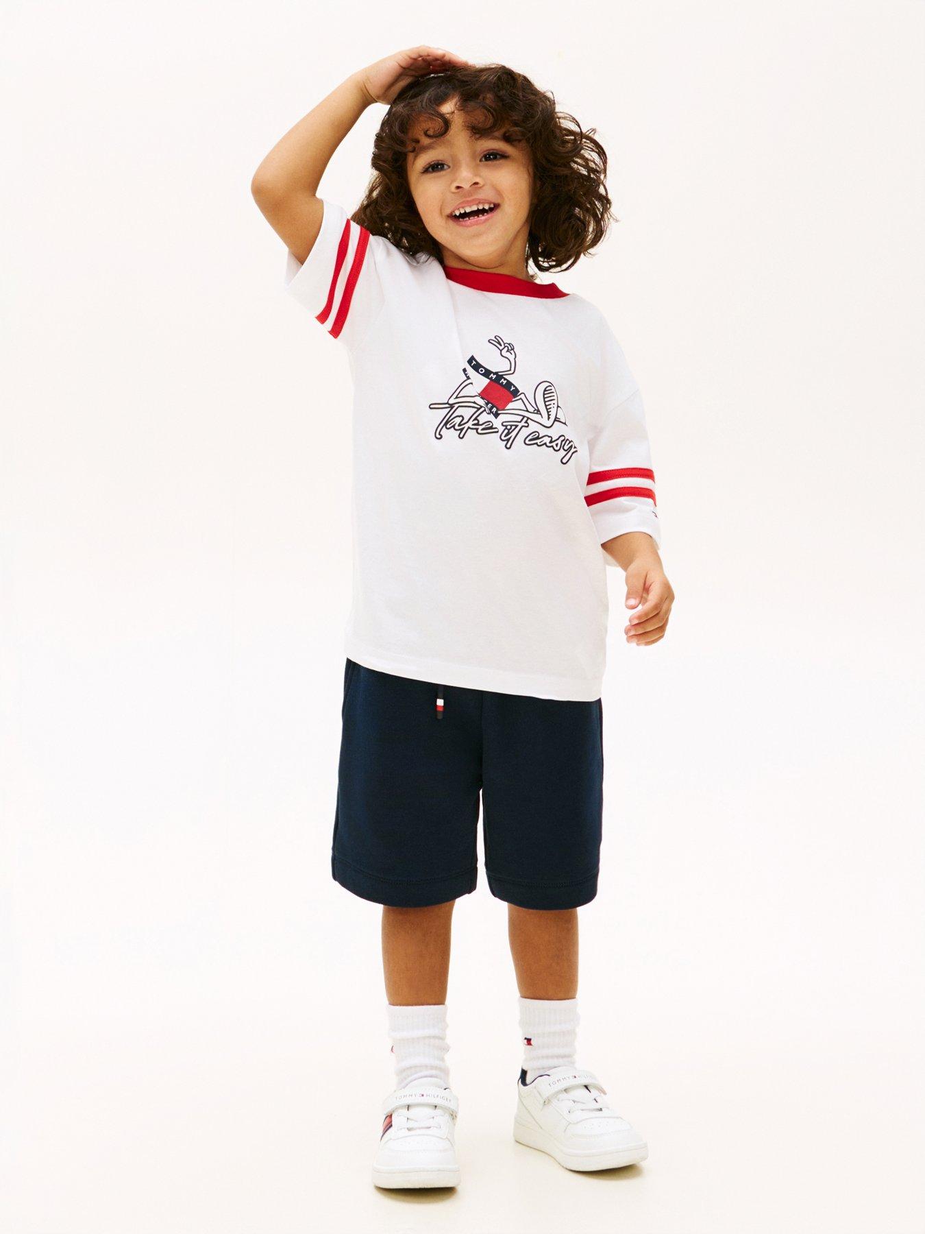 Tommy Hilfiger Younger Boys Take It Easy Short Sleeve T-Shirt And Short Set - Navy