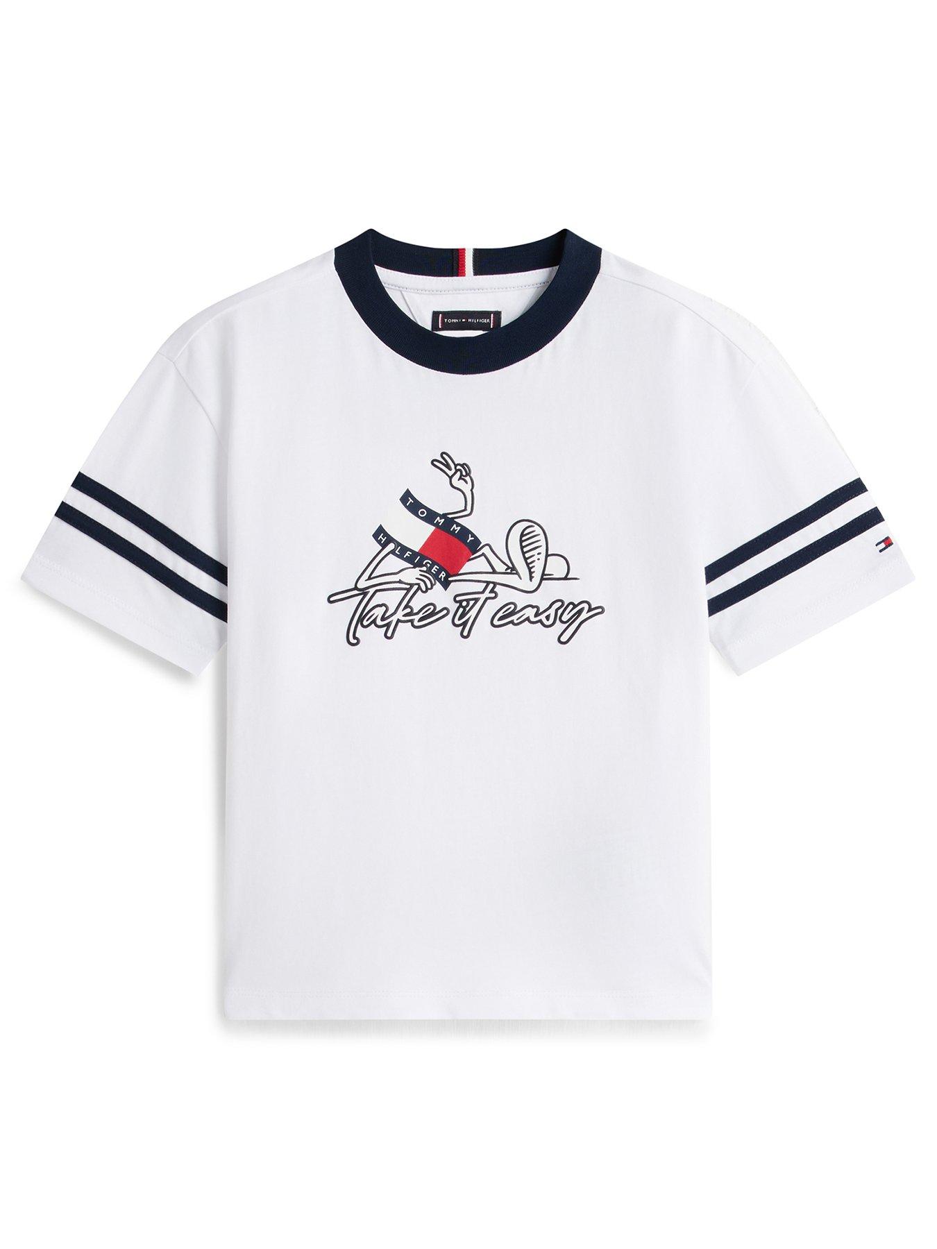 Image 2 of 5 of Tommy Hilfiger Younger Boys Take It Easy Short Sleeve T-Shirt And Short Set - Blue