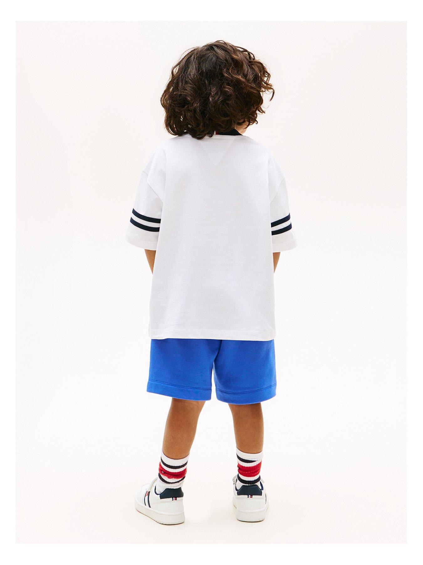 Image 3 of 5 of Tommy Hilfiger Younger Boys Take It Easy Short Sleeve T-Shirt And Short Set - Blue