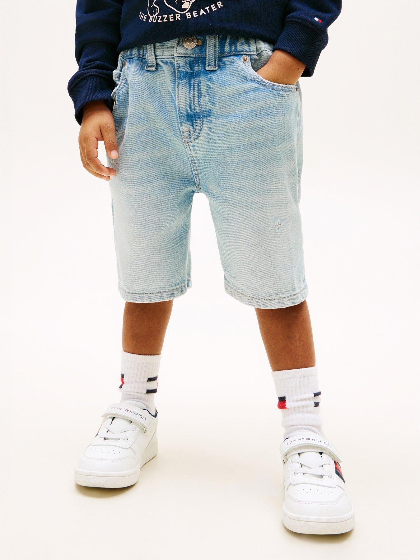 Image 4 of 5 of Tommy Hilfiger Younger Boys Straight Shorts - Blue