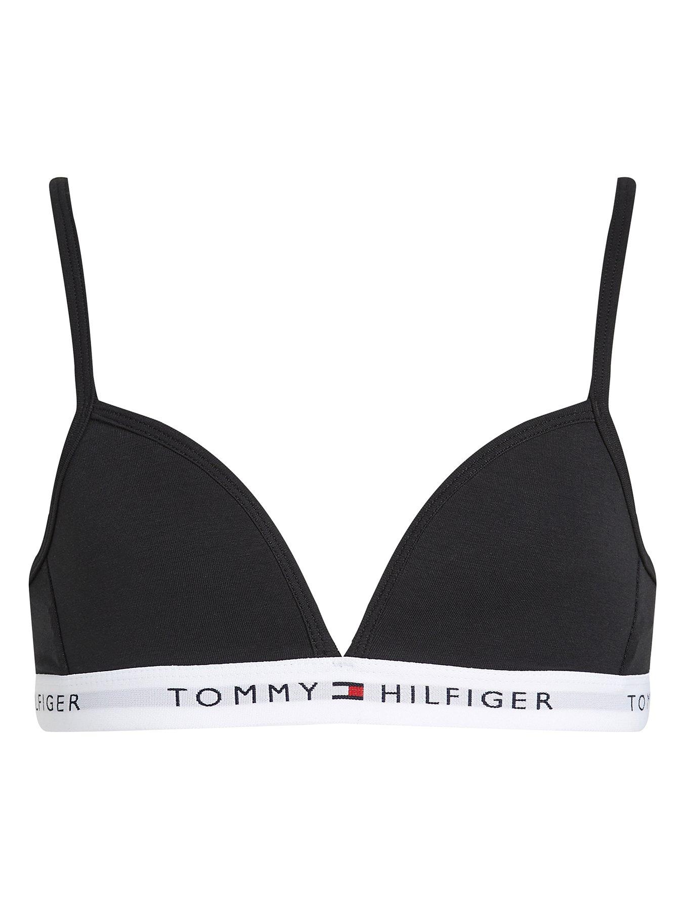tommy-hilfiger-girls-triangle-bra-blackfront