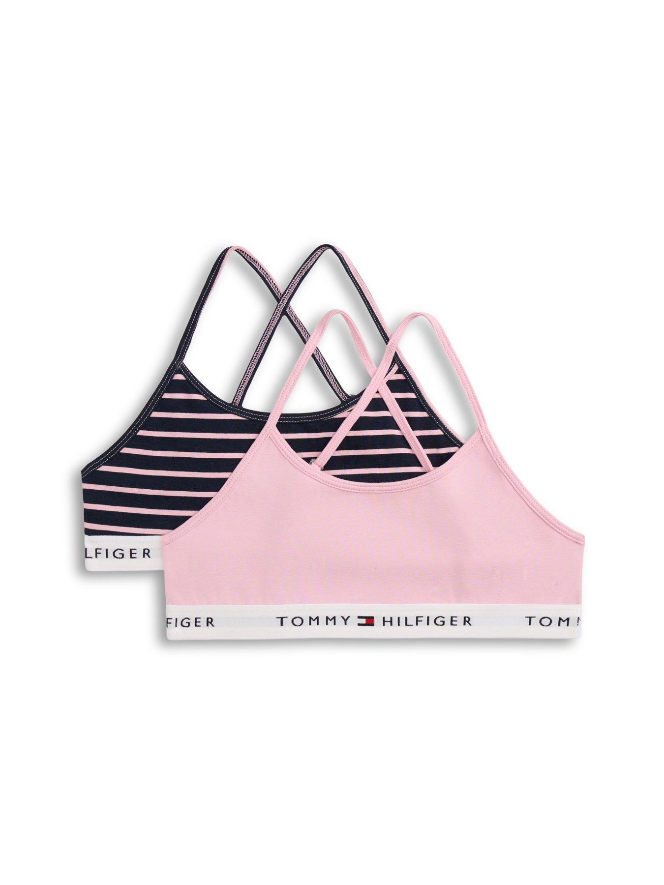 Tommy Hilfiger Girls 2 Pack Strappy Printed Bralette - Multi