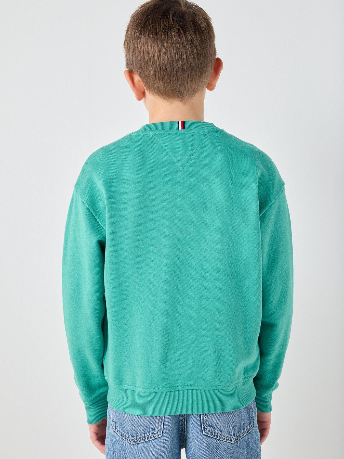 tommy-hilfiger-boys-varsity-sweatshirt-greenstillFront