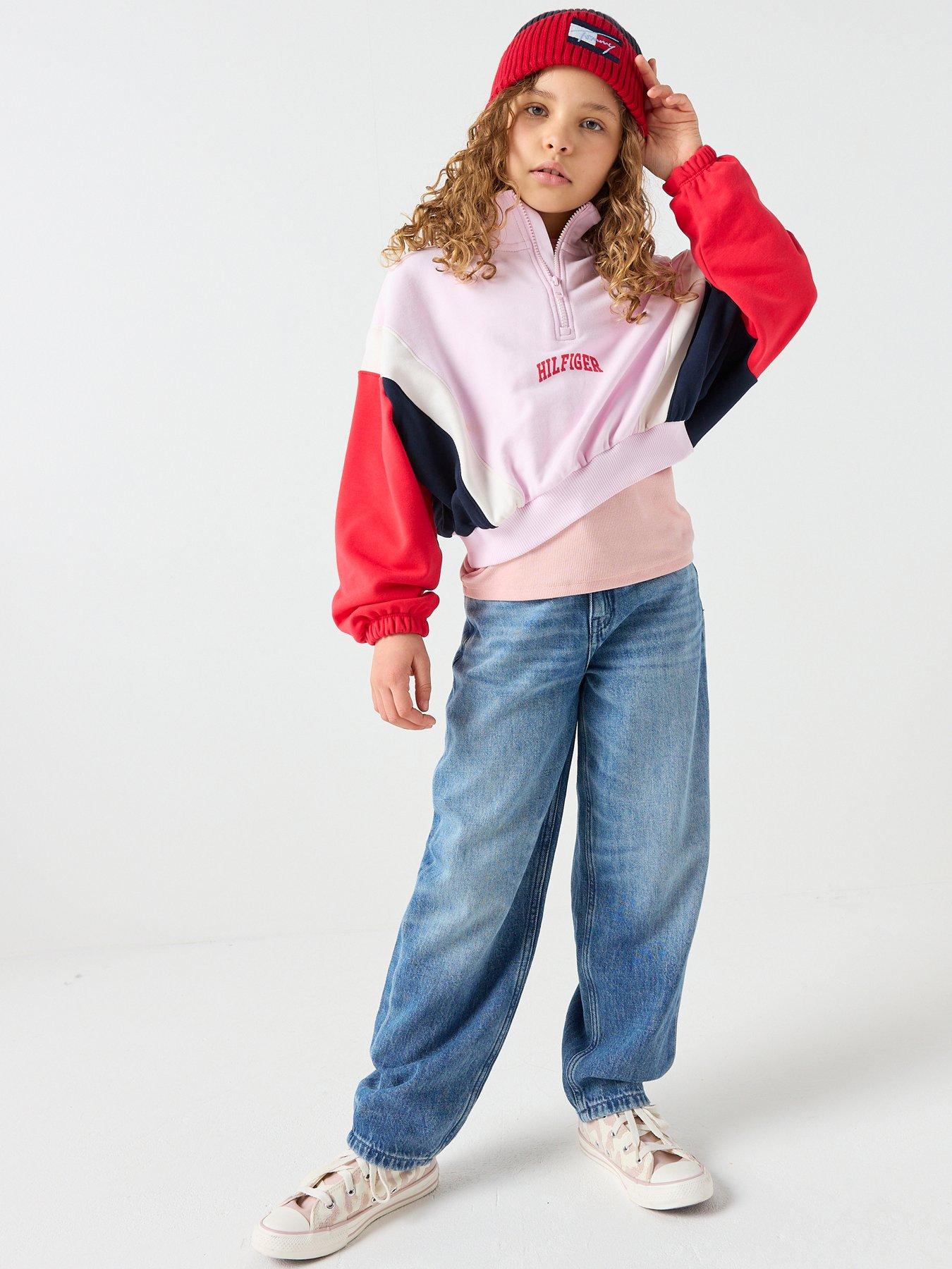 Tommy Hilfiger Girls Barrel Stars Jeans - Blue