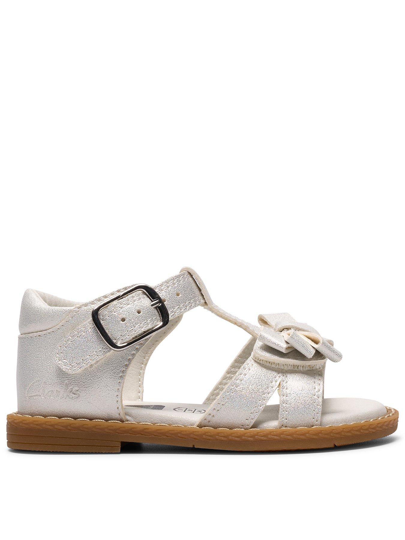 Clarks Toddler Luana Bow Sandal - Gold